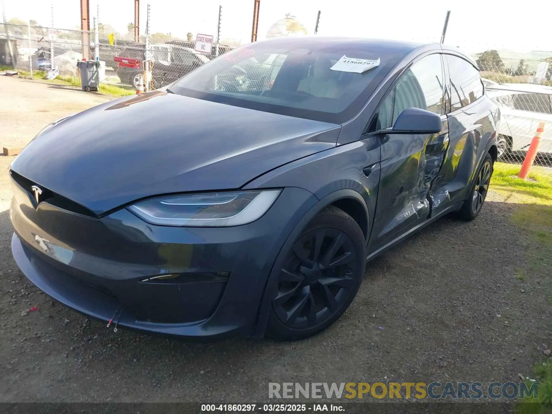 2 fotografías del automóvil dañado 7SAXCDE57PF366604 TESLA MODEL X 2023