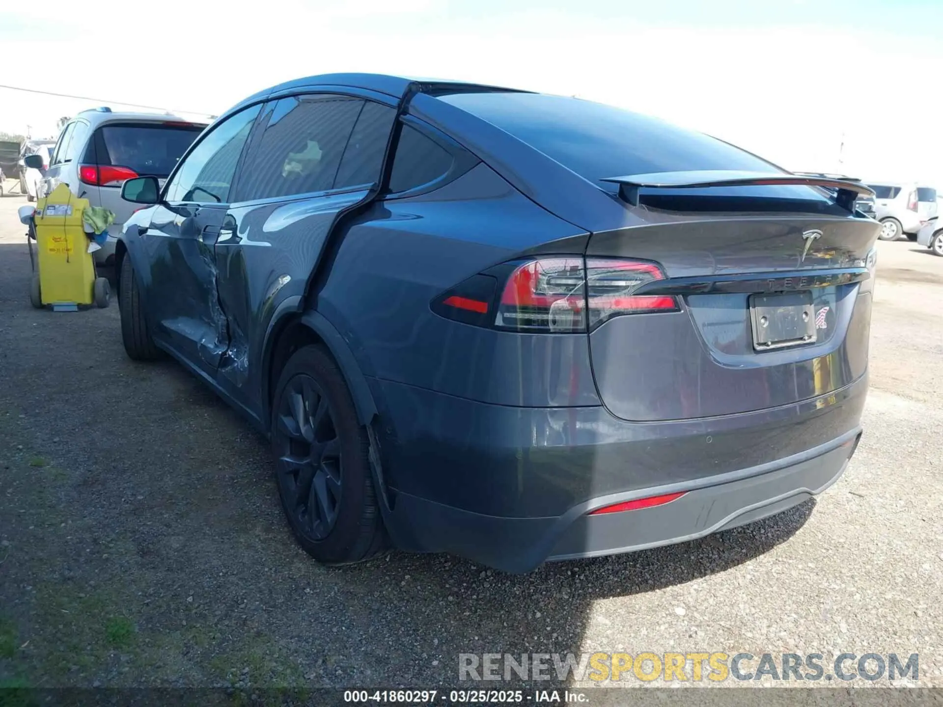 3 fotografías del automóvil dañado 7SAXCDE57PF366604 TESLA MODEL X 2023