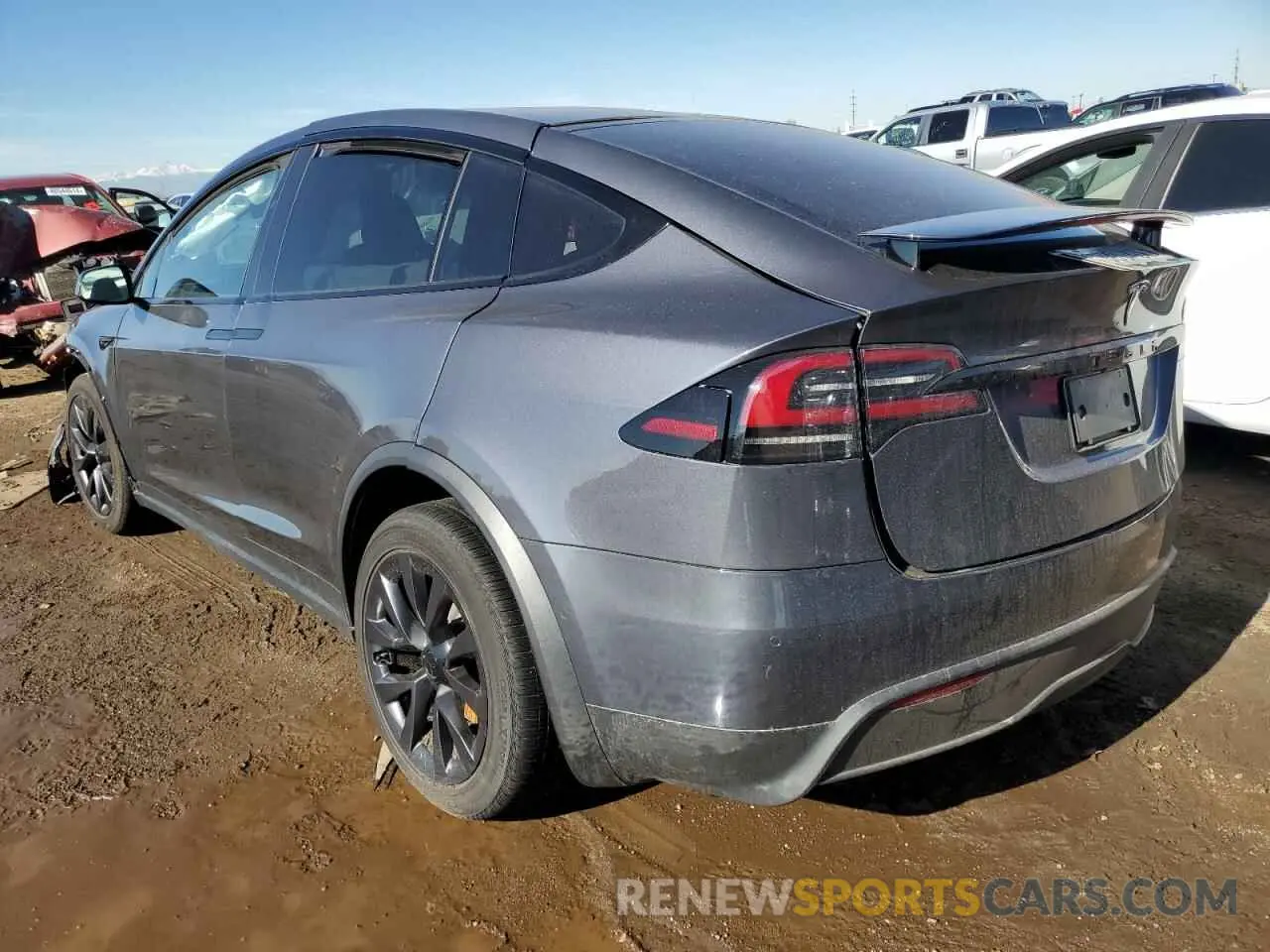 2 fotografías del automóvil dañado 7SAXCDE57PF373472 TESLA MODEL X 2023