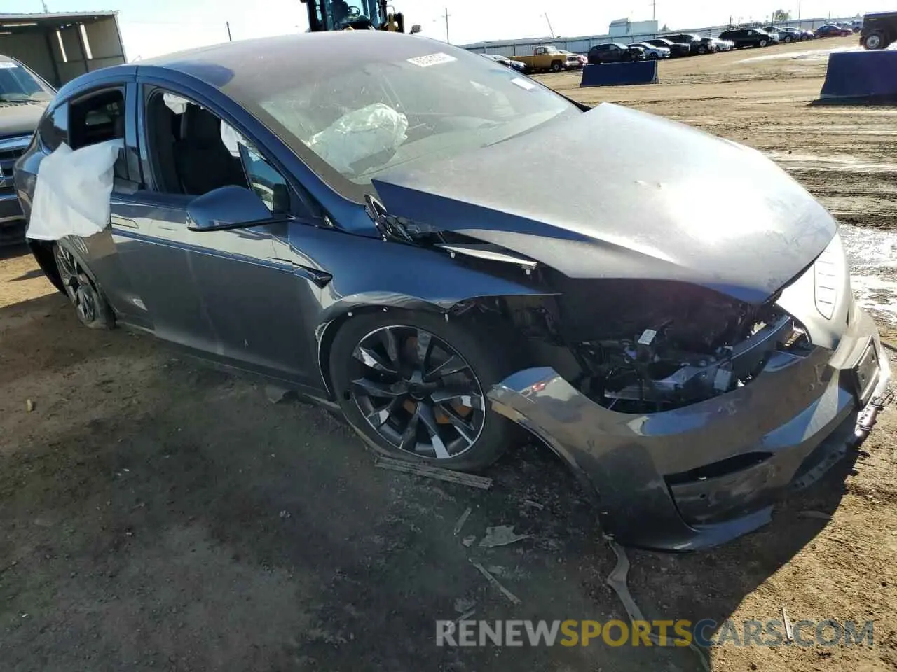 4 fotografías del automóvil dañado 7SAXCDE57PF373472 TESLA MODEL X 2023