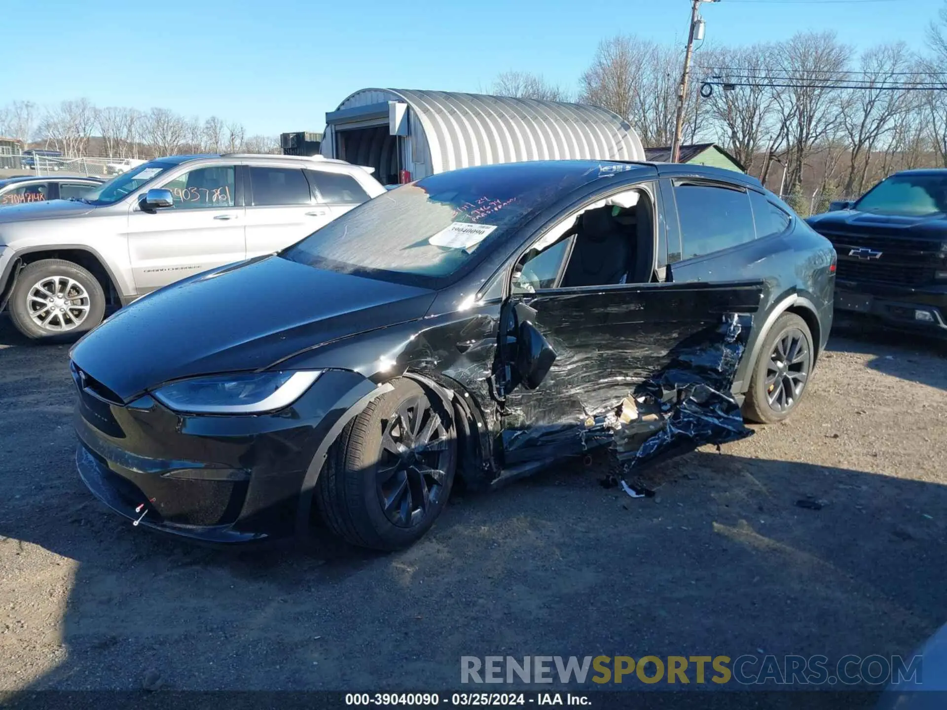 2 fotografías del automóvil dañado 7SAXCDE57PF408446 TESLA MODEL X 2023