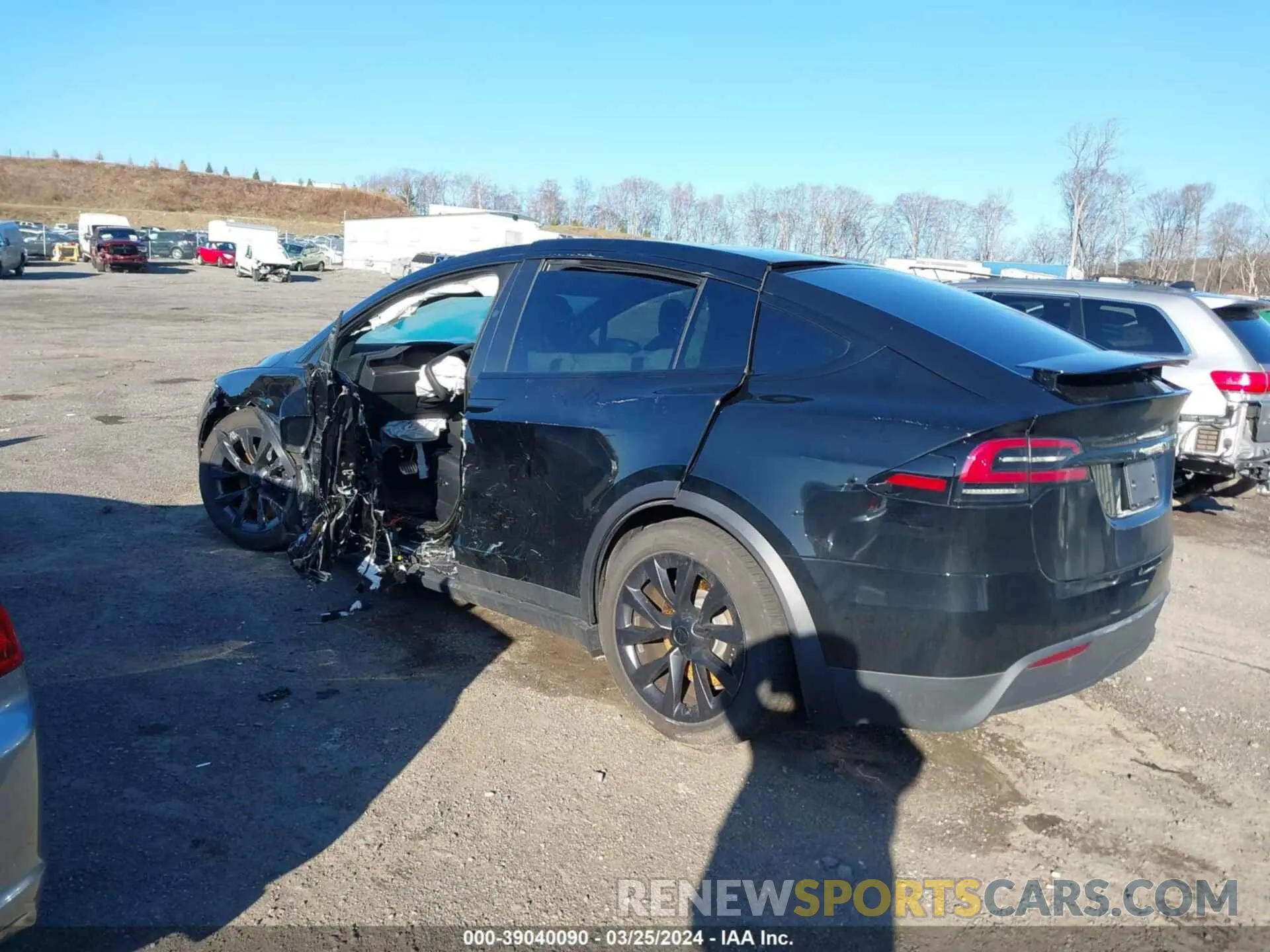 3 fotografías del automóvil dañado 7SAXCDE57PF408446 TESLA MODEL X 2023