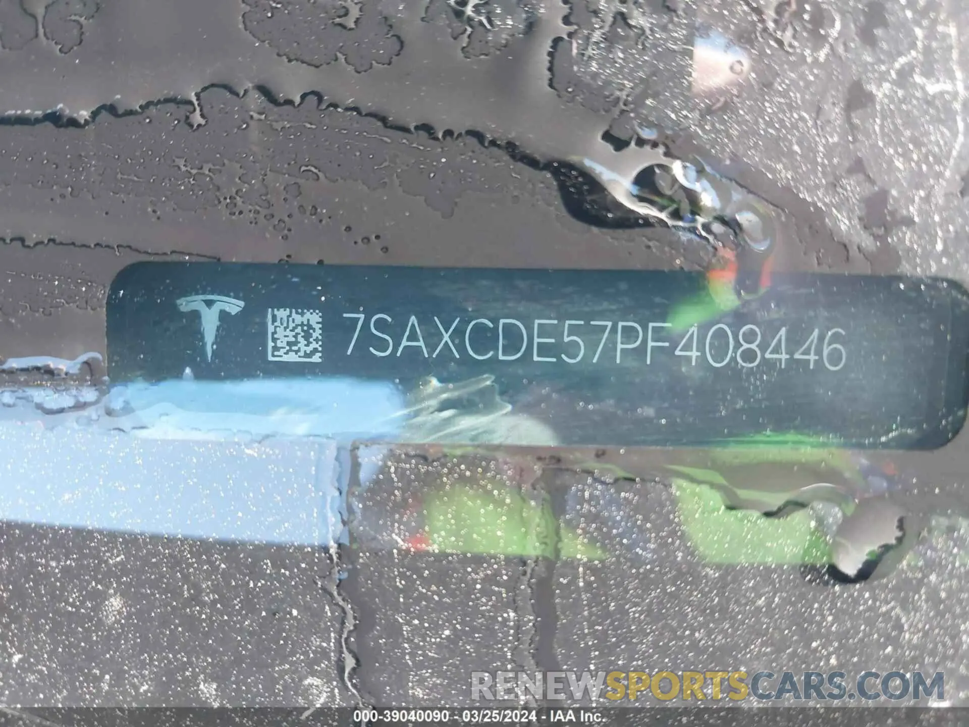 9 fotografías del automóvil dañado 7SAXCDE57PF408446 TESLA MODEL X 2023