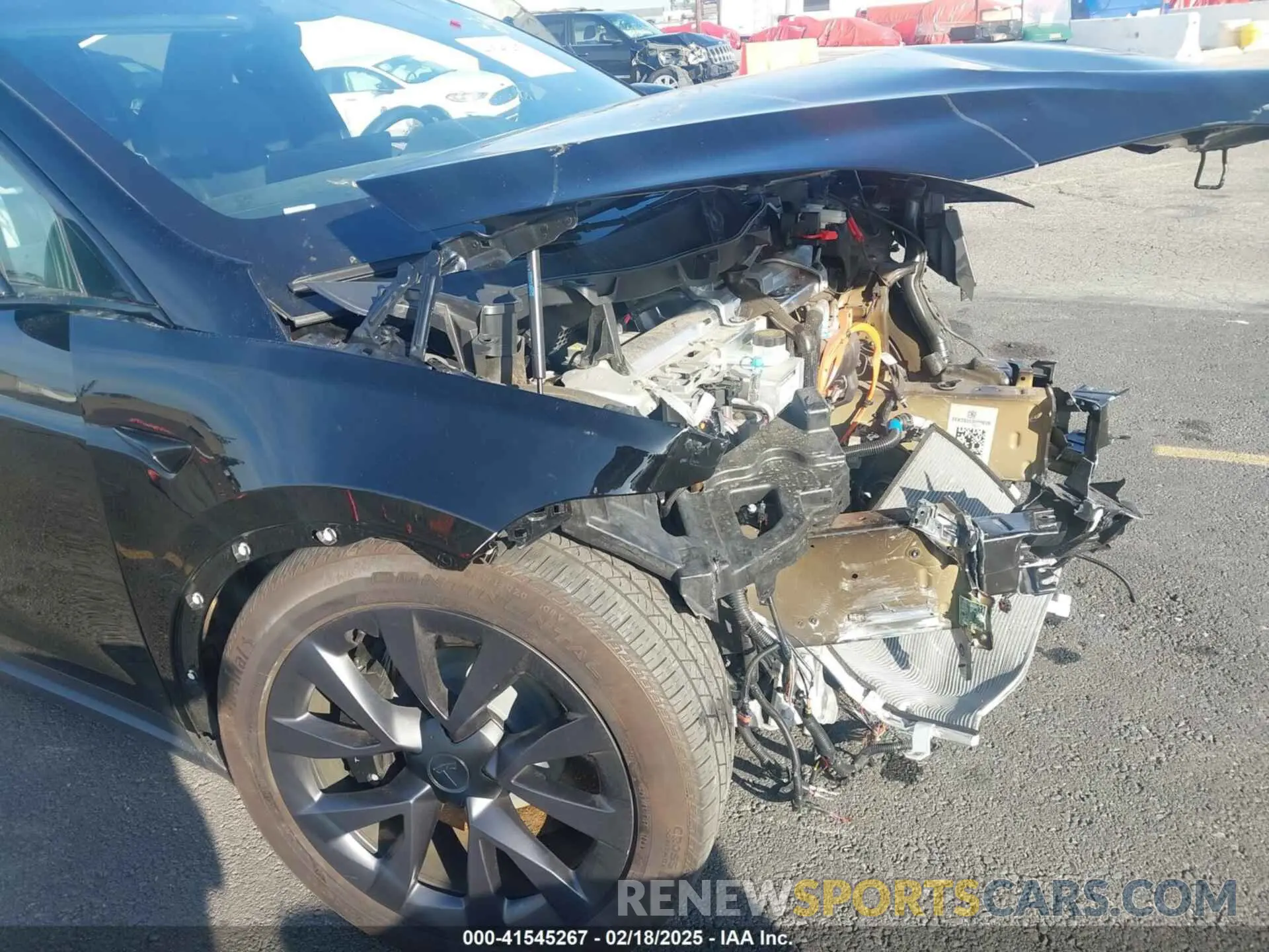 6 fotografías del automóvil dañado 7SAXCDE59PF430836 TESLA MODEL X 2023