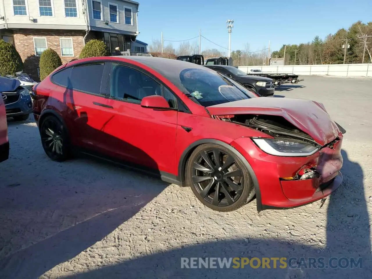 4 fotografías del automóvil dañado 7SAXCDE5XPF374664 TESLA MODEL X 2023