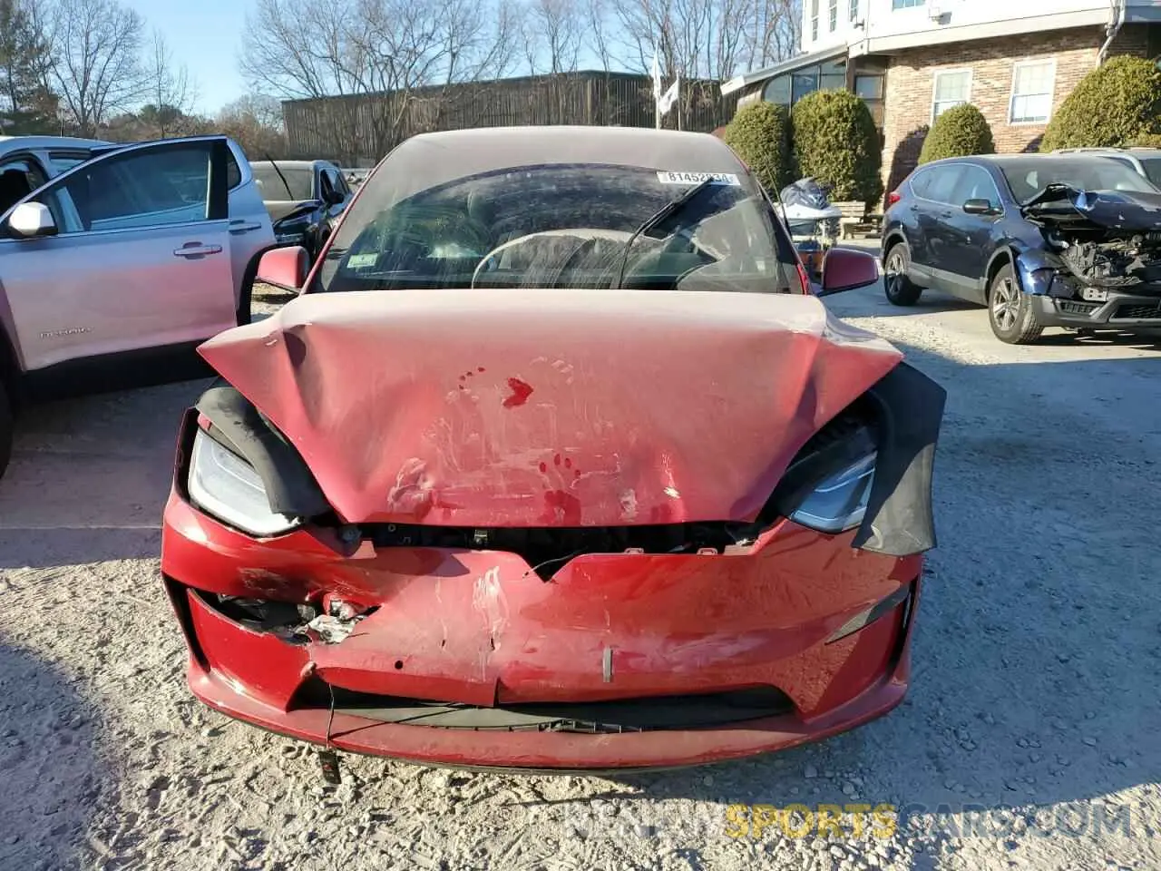 5 fotografías del automóvil dañado 7SAXCDE5XPF374664 TESLA MODEL X 2023