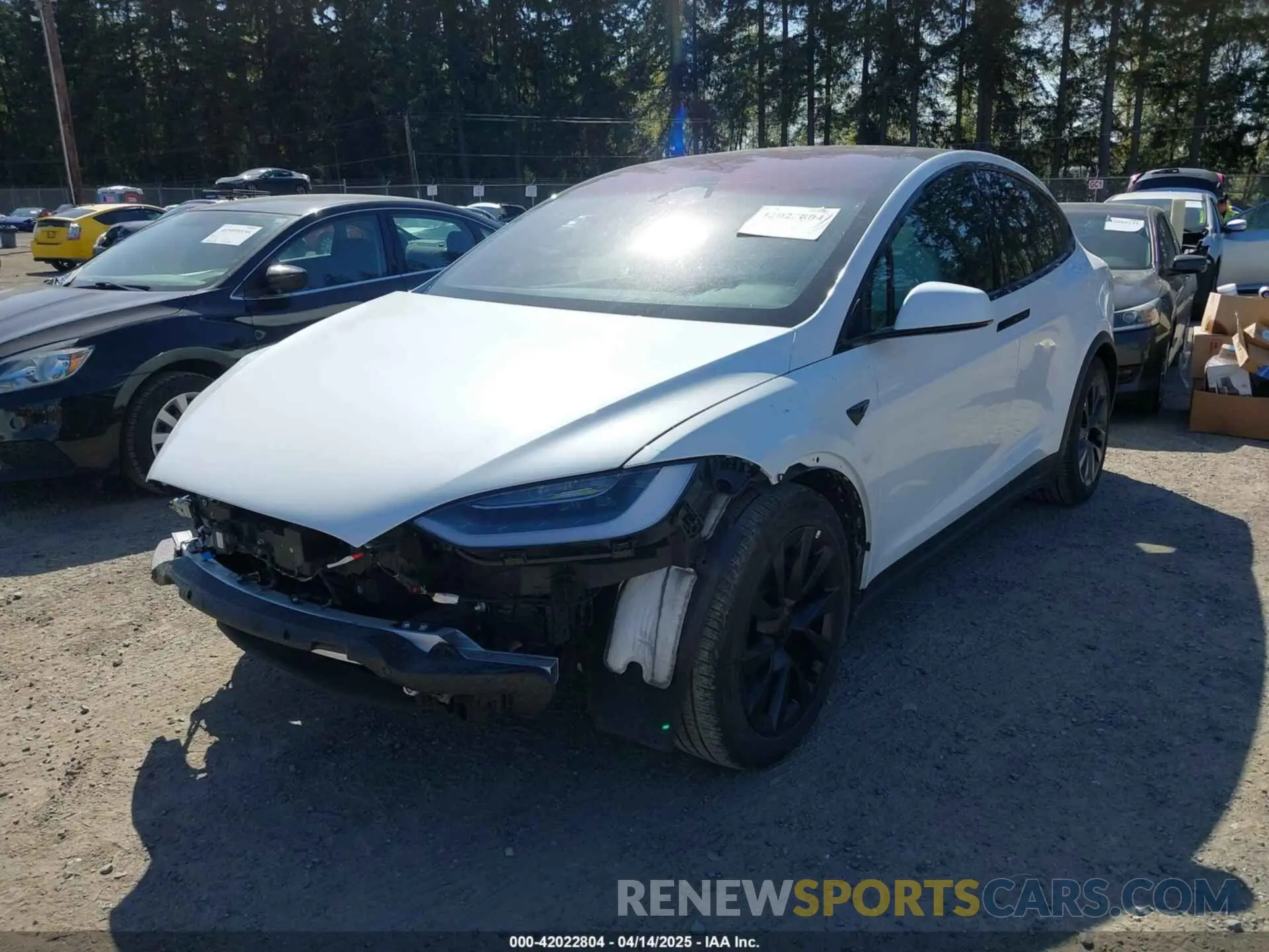 2 fotografías del automóvil dañado 7SAXCDE5XPF377337 TESLA MODEL X 2023