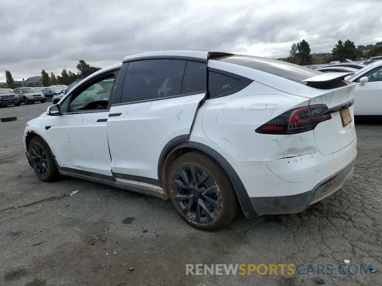 2 fotografías del automóvil dañado 7SAXCDE5XPF405072 TESLA MODEL X 2023