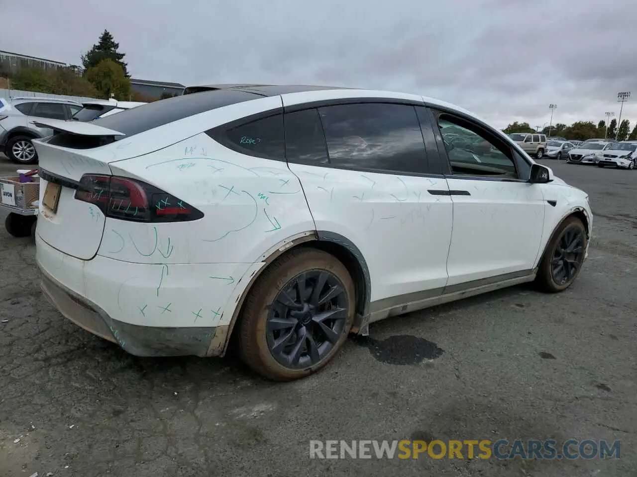 3 fotografías del automóvil dañado 7SAXCDE5XPF405072 TESLA MODEL X 2023