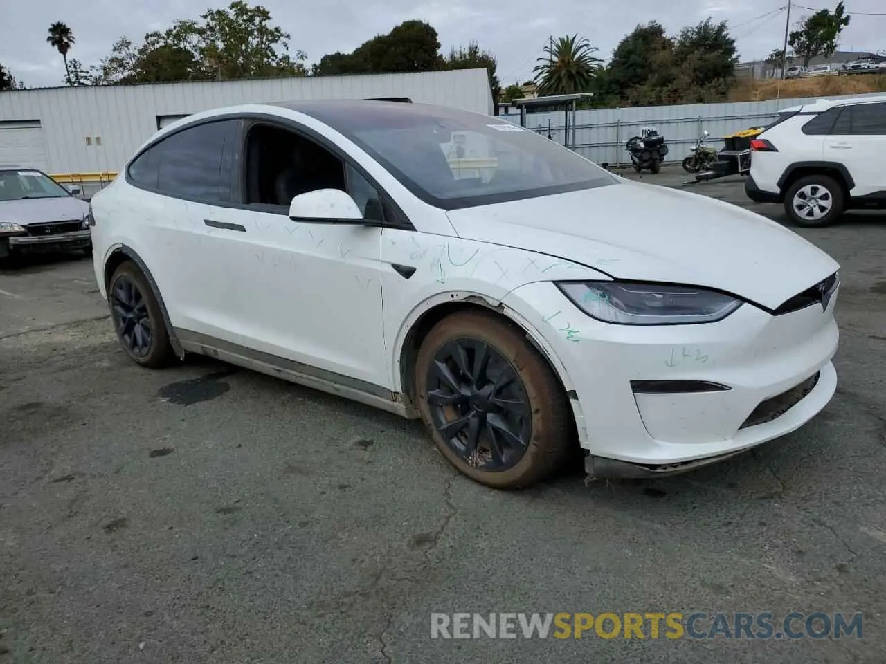 4 fotografías del automóvil dañado 7SAXCDE5XPF405072 TESLA MODEL X 2023