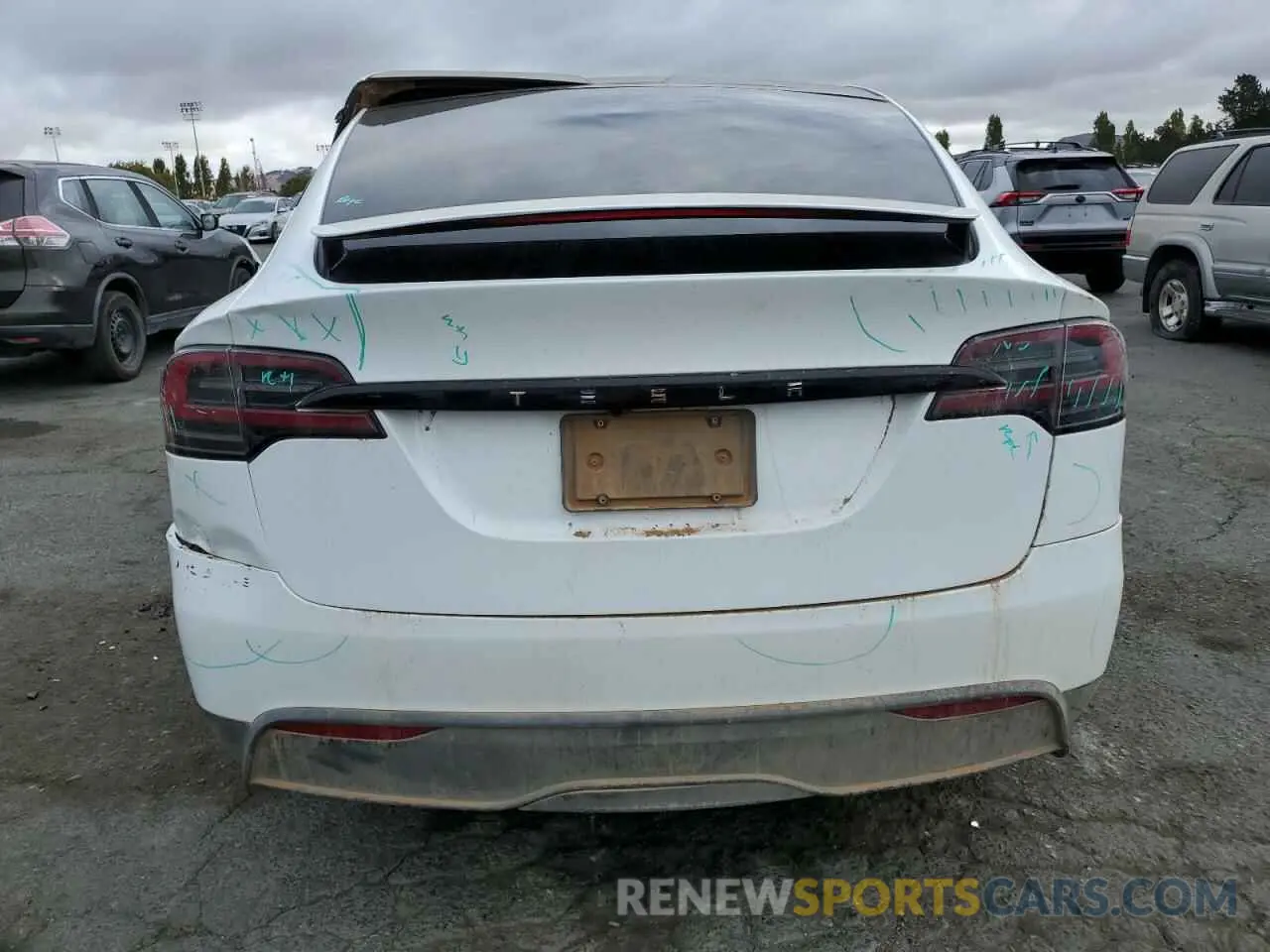 6 fotografías del automóvil dañado 7SAXCDE5XPF405072 TESLA MODEL X 2023