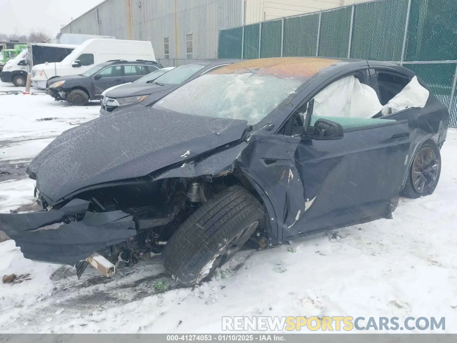 2 fotografías del automóvil dañado 7SAXCDE5XPF426035 TESLA MODEL X 2023