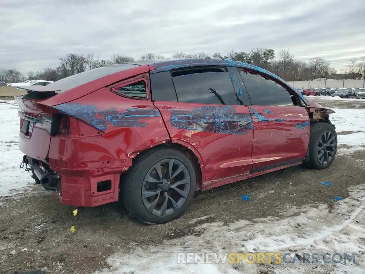 3 fotografías del automóvil dañado 7SAXCDE5XPF427749 TESLA MODEL X 2023