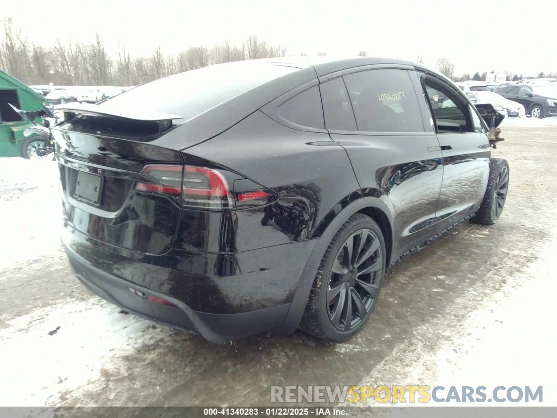 4 fotografías del automóvil dañado 7SAXCAE51RF457496 TESLA MODEL X 2024