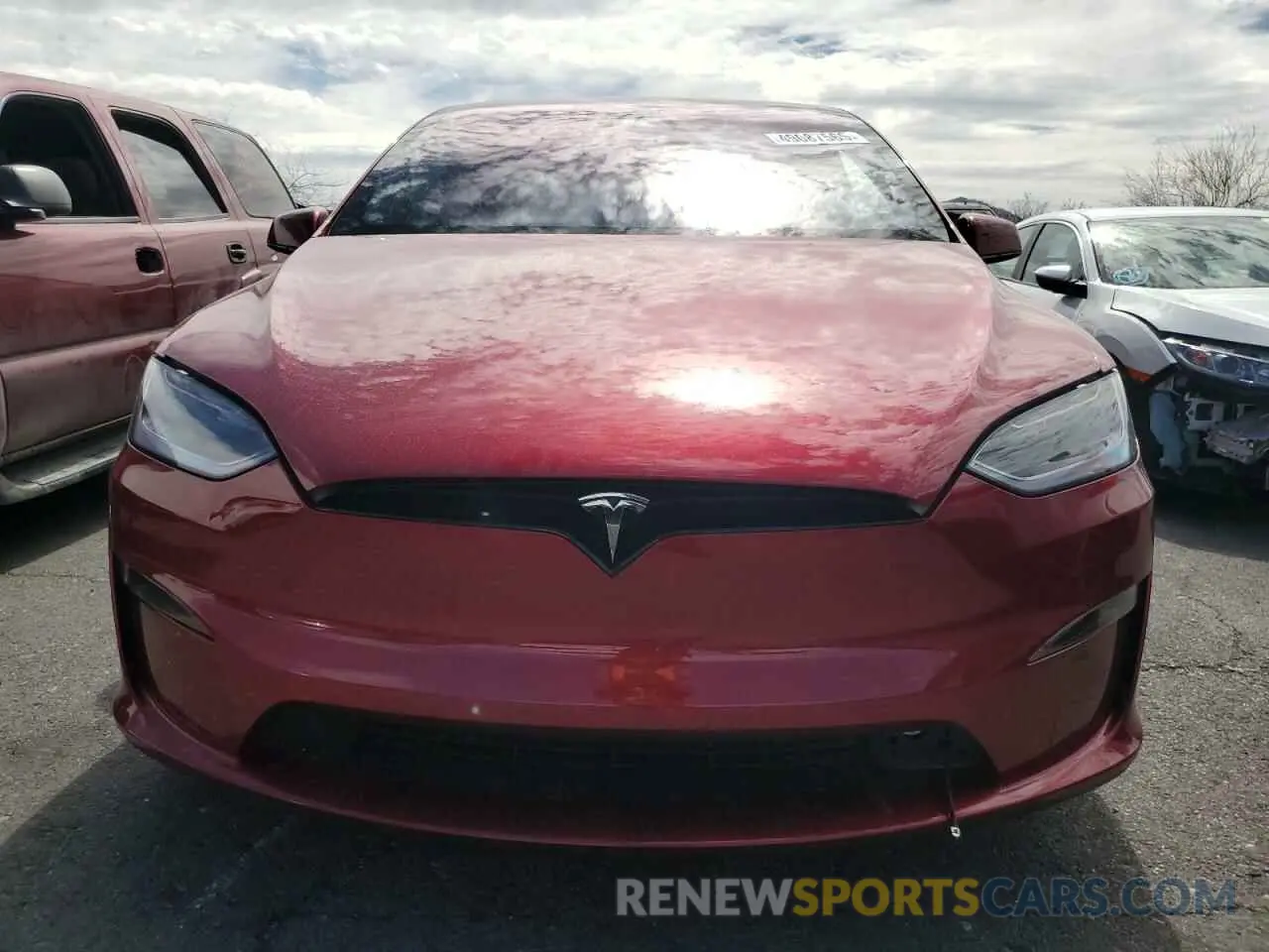 5 fotografías del automóvil dañado 7SAXCAE5XRF447002 TESLA MODEL X 2024