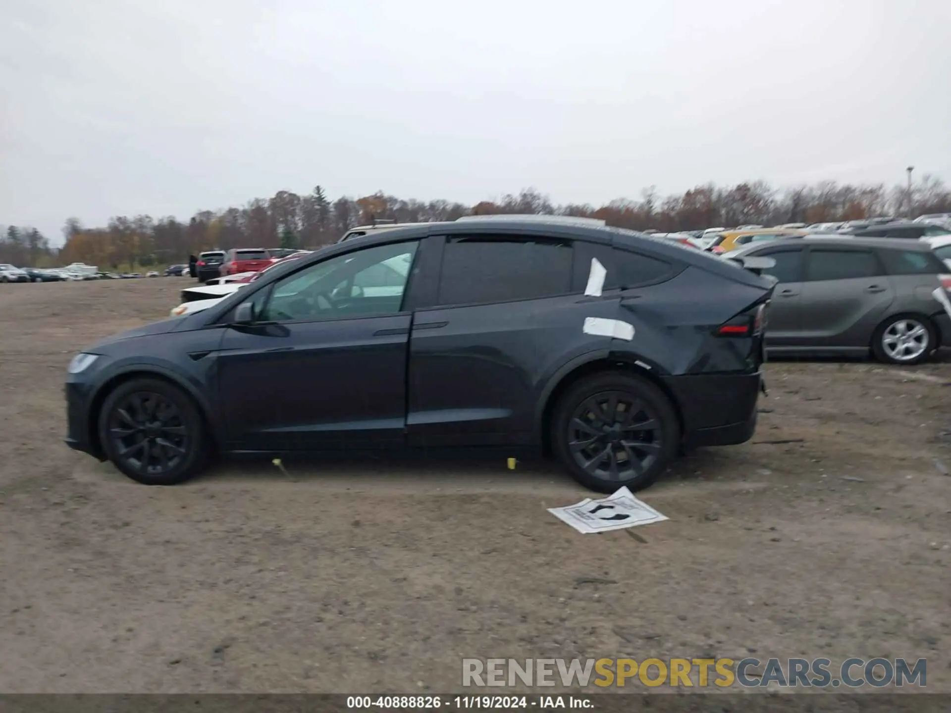 14 fotografías del automóvil dañado 7SAXCBE58RF459073 TESLA MODEL X 2024