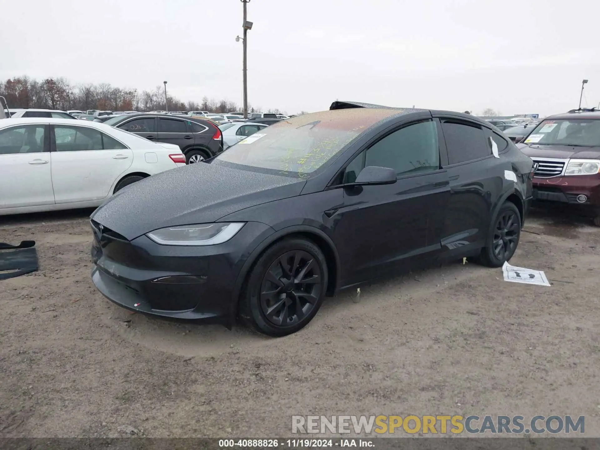 2 fotografías del automóvil dañado 7SAXCBE58RF459073 TESLA MODEL X 2024