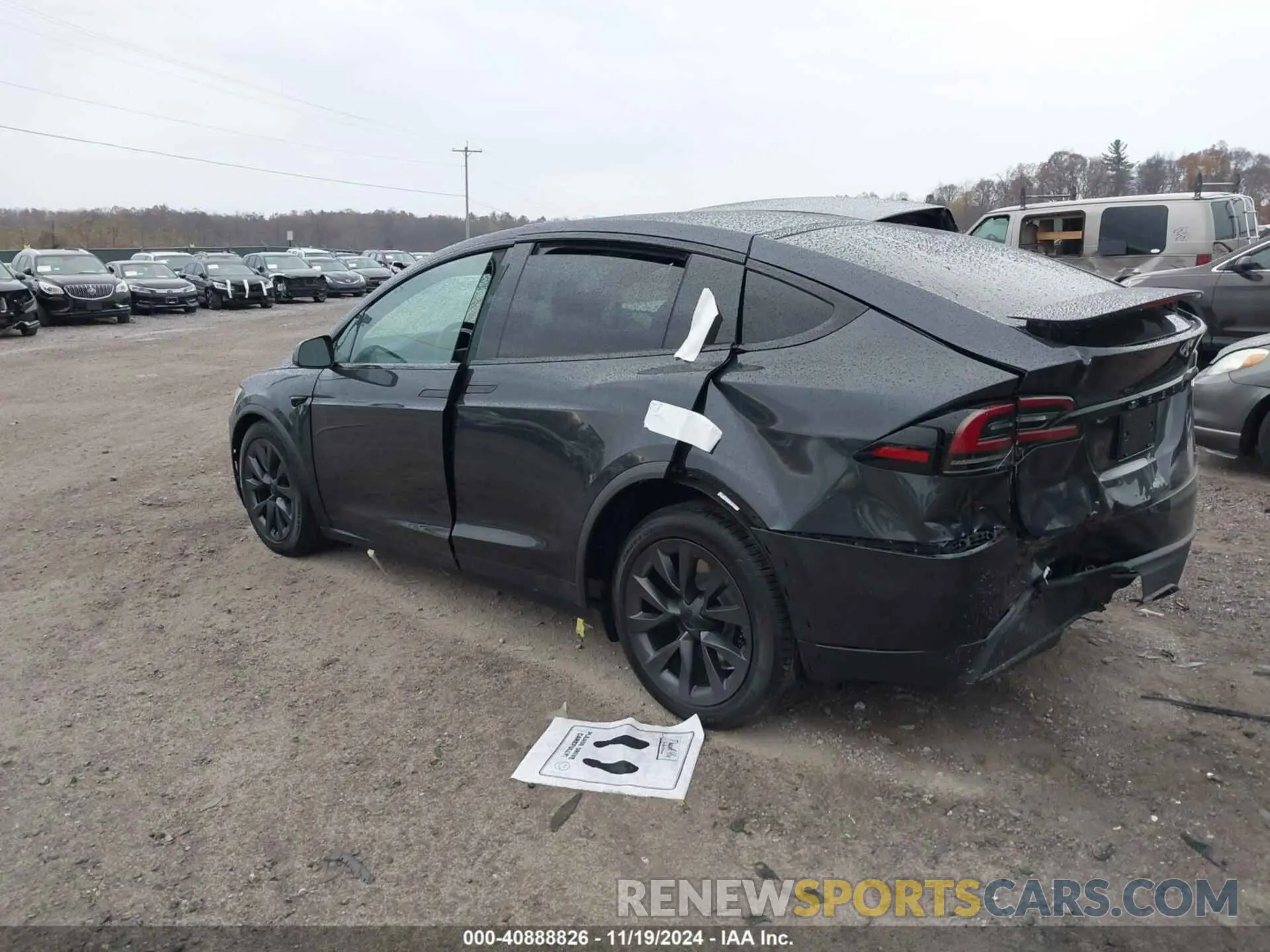 3 fotografías del automóvil dañado 7SAXCBE58RF459073 TESLA MODEL X 2024