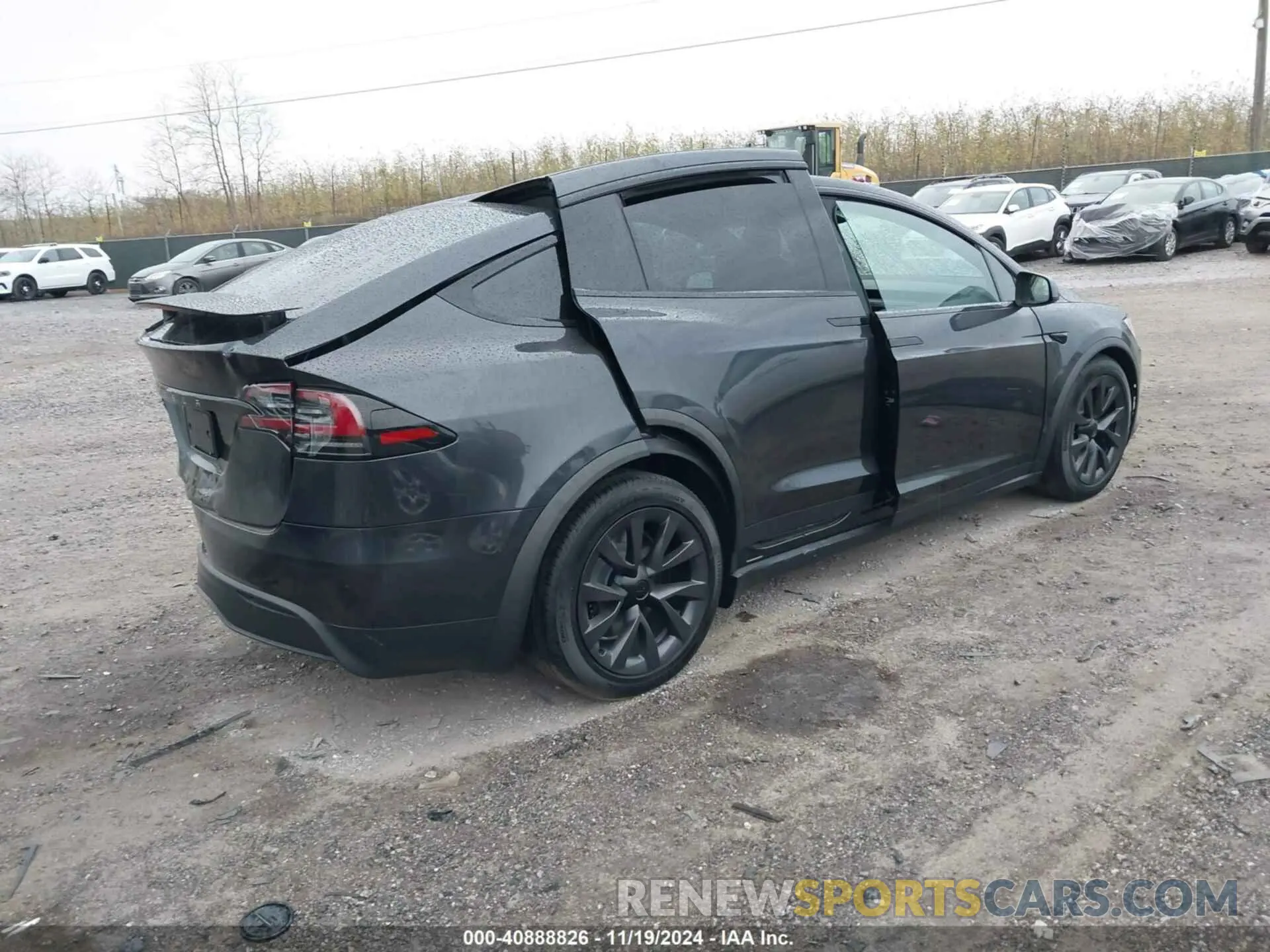4 fotografías del automóvil dañado 7SAXCBE58RF459073 TESLA MODEL X 2024