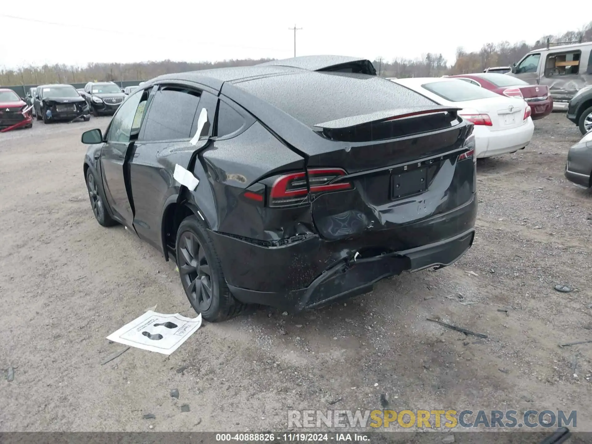 6 fotografías del automóvil dañado 7SAXCBE58RF459073 TESLA MODEL X 2024