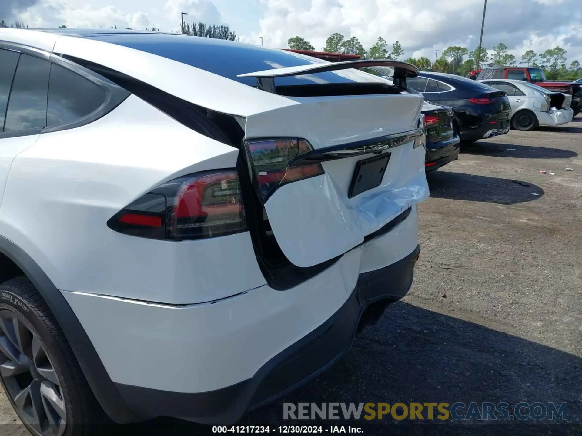 6 fotografías del automóvil dañado 7SAXCBE59RF433324 TESLA MODEL X 2024