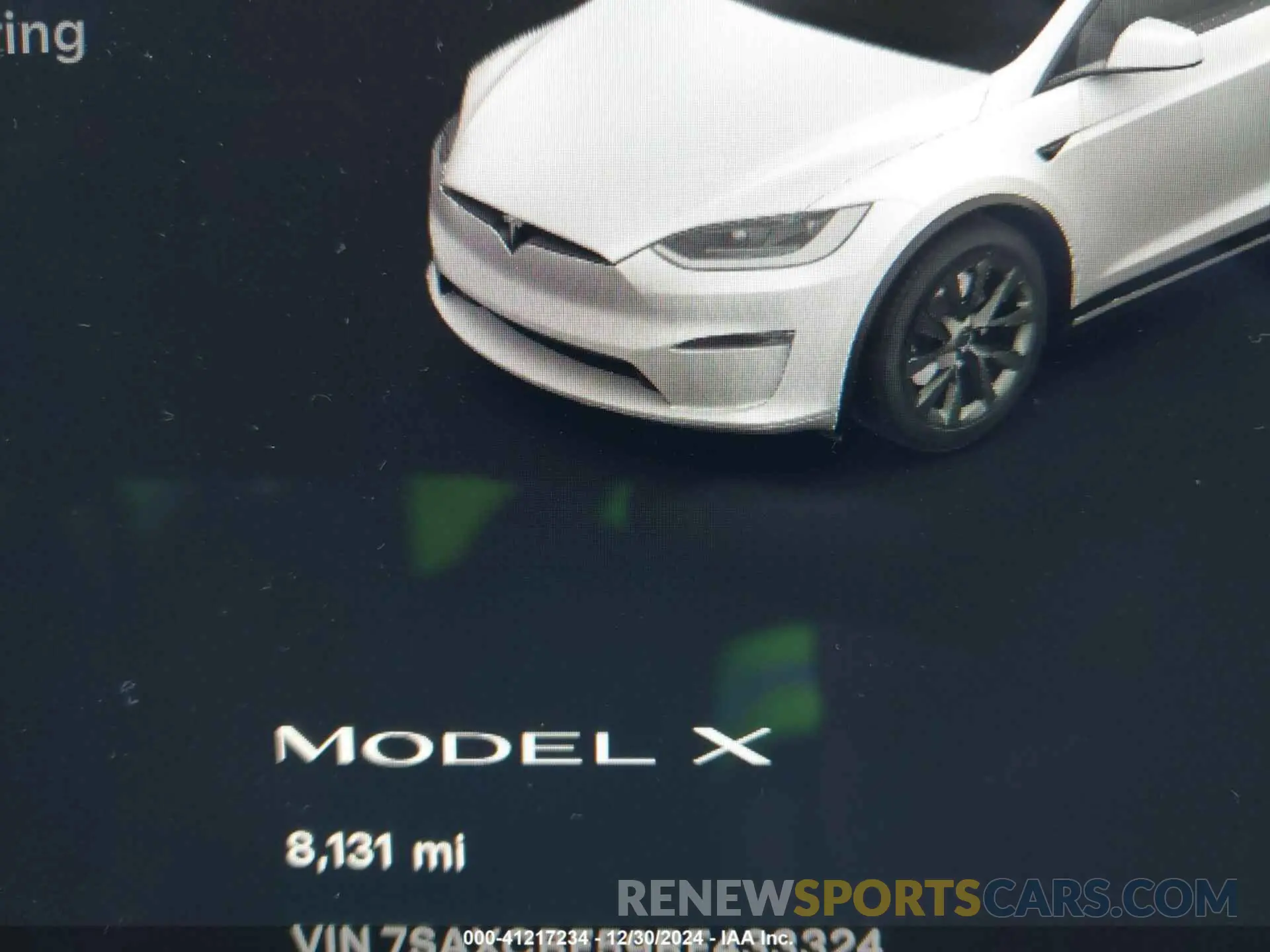 7 fotografías del automóvil dañado 7SAXCBE59RF433324 TESLA MODEL X 2024