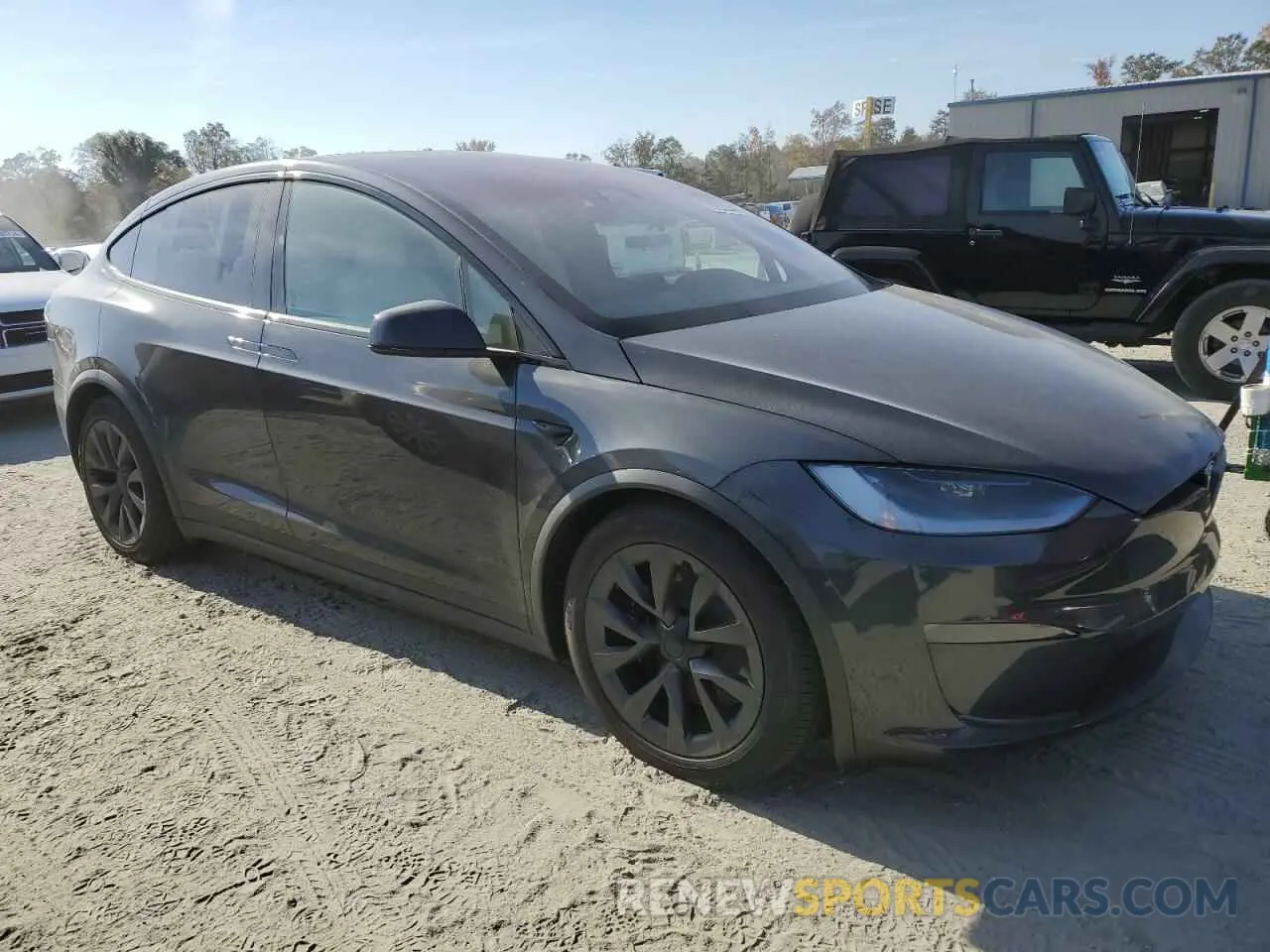 4 fotografías del automóvil dañado 7SAXCBE5XRF447328 TESLA MODEL X 2024