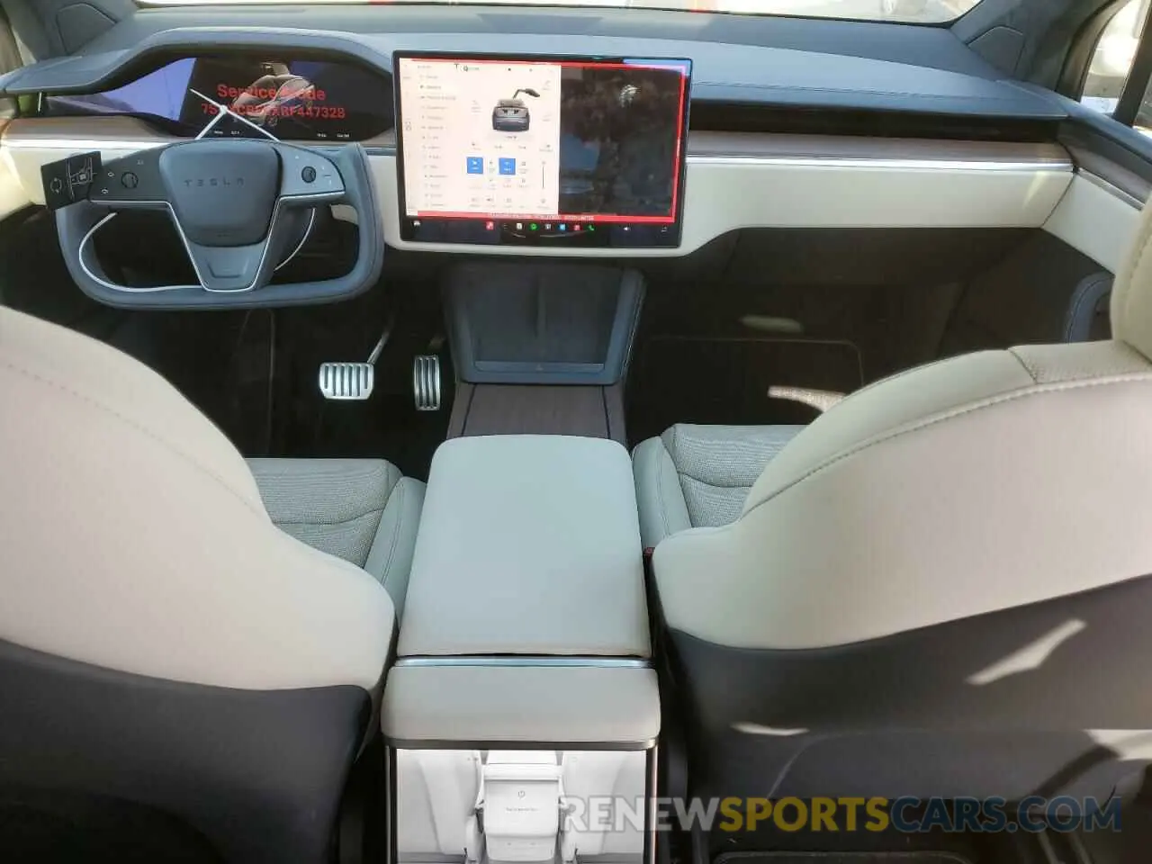 8 fotografías del automóvil dañado 7SAXCBE5XRF447328 TESLA MODEL X 2024
