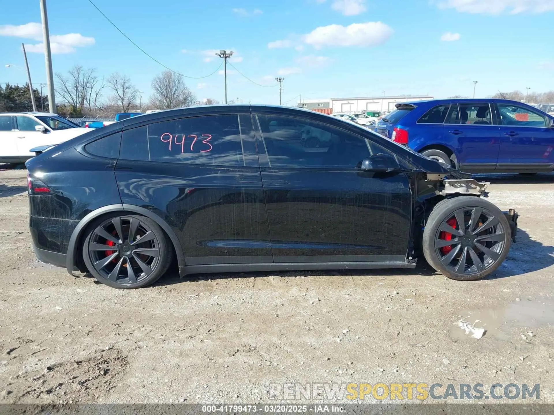 12 fotografías del automóvil dañado 7SAXCBE65RF444149 TESLA MODEL X 2024