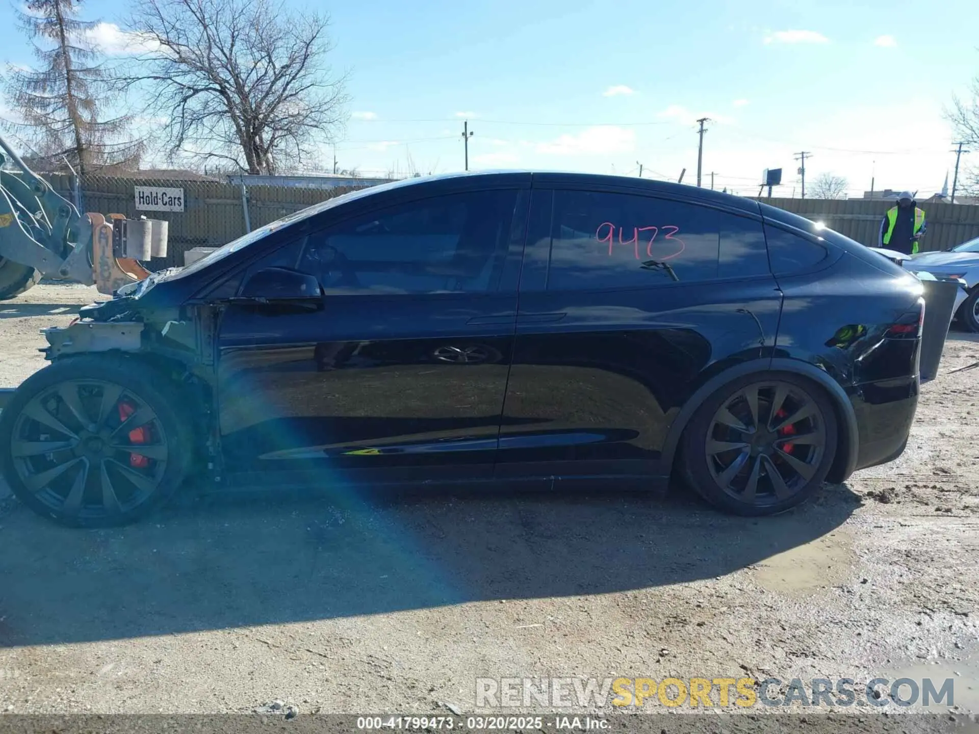 13 fotografías del automóvil dañado 7SAXCBE65RF444149 TESLA MODEL X 2024