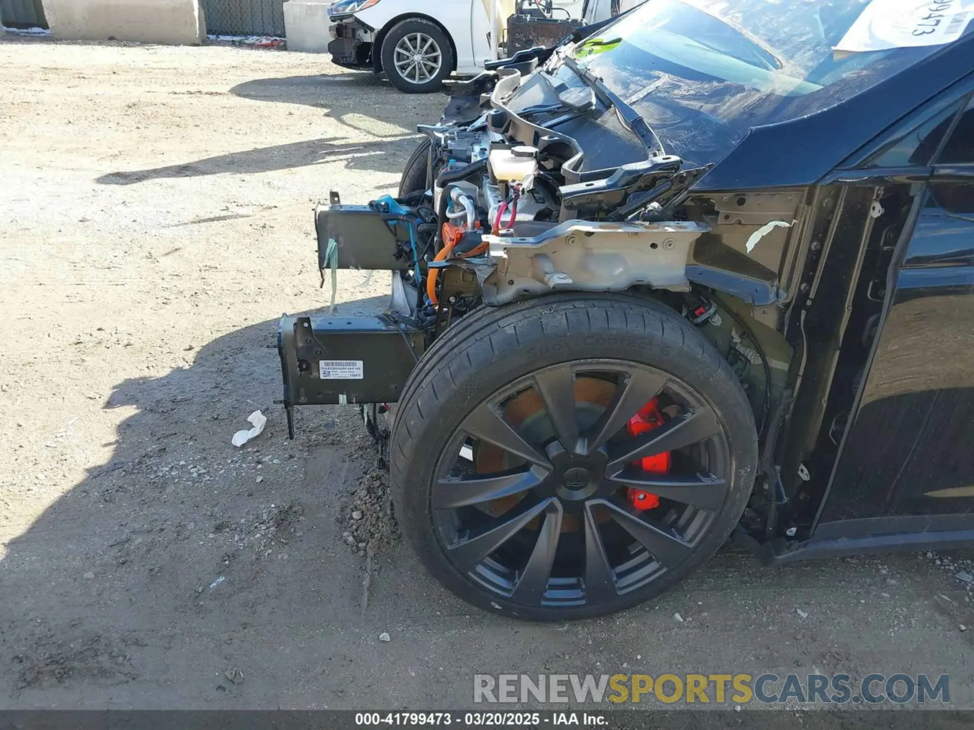 18 fotografías del automóvil dañado 7SAXCBE65RF444149 TESLA MODEL X 2024