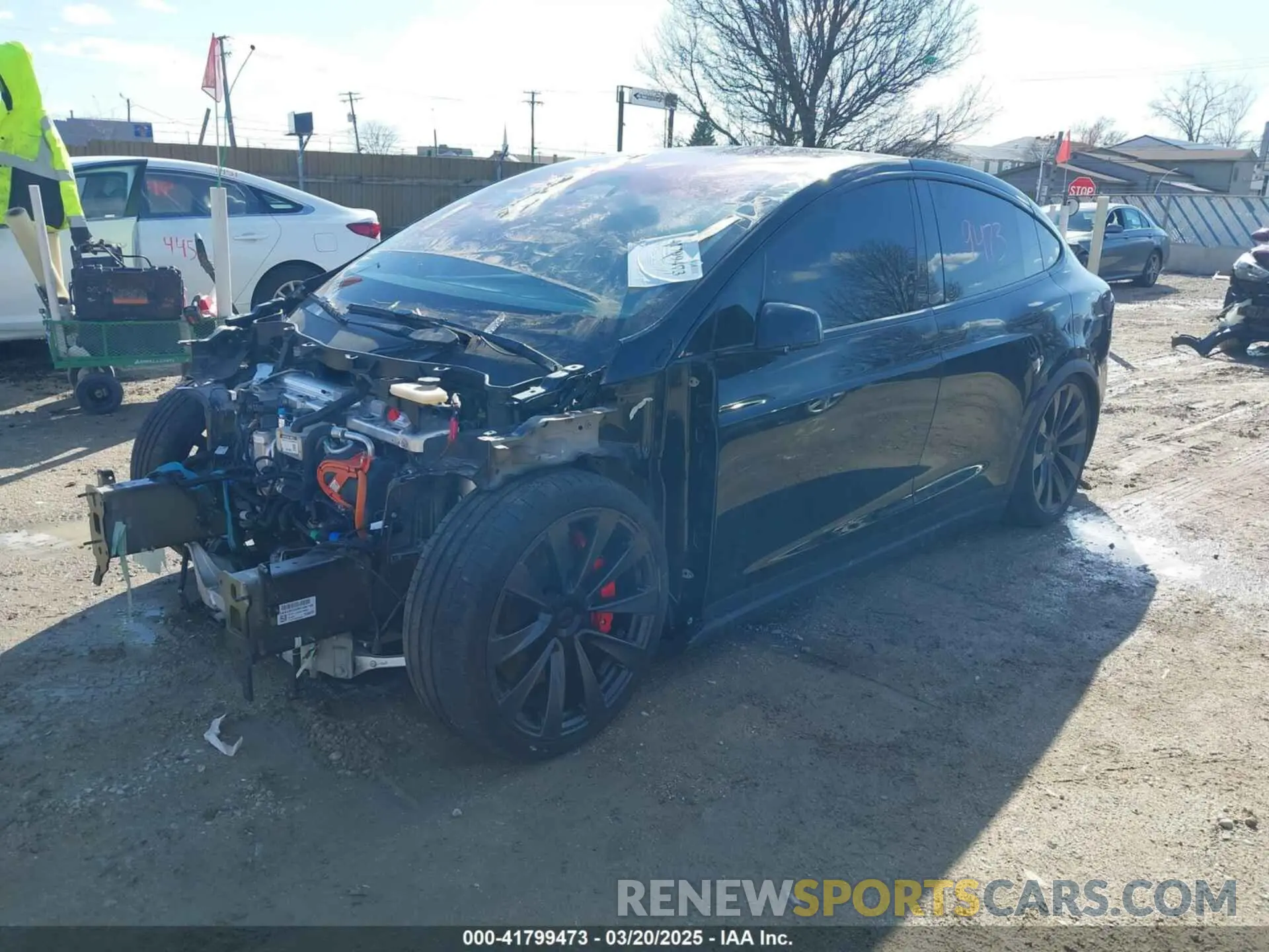 2 fotografías del automóvil dañado 7SAXCBE65RF444149 TESLA MODEL X 2024