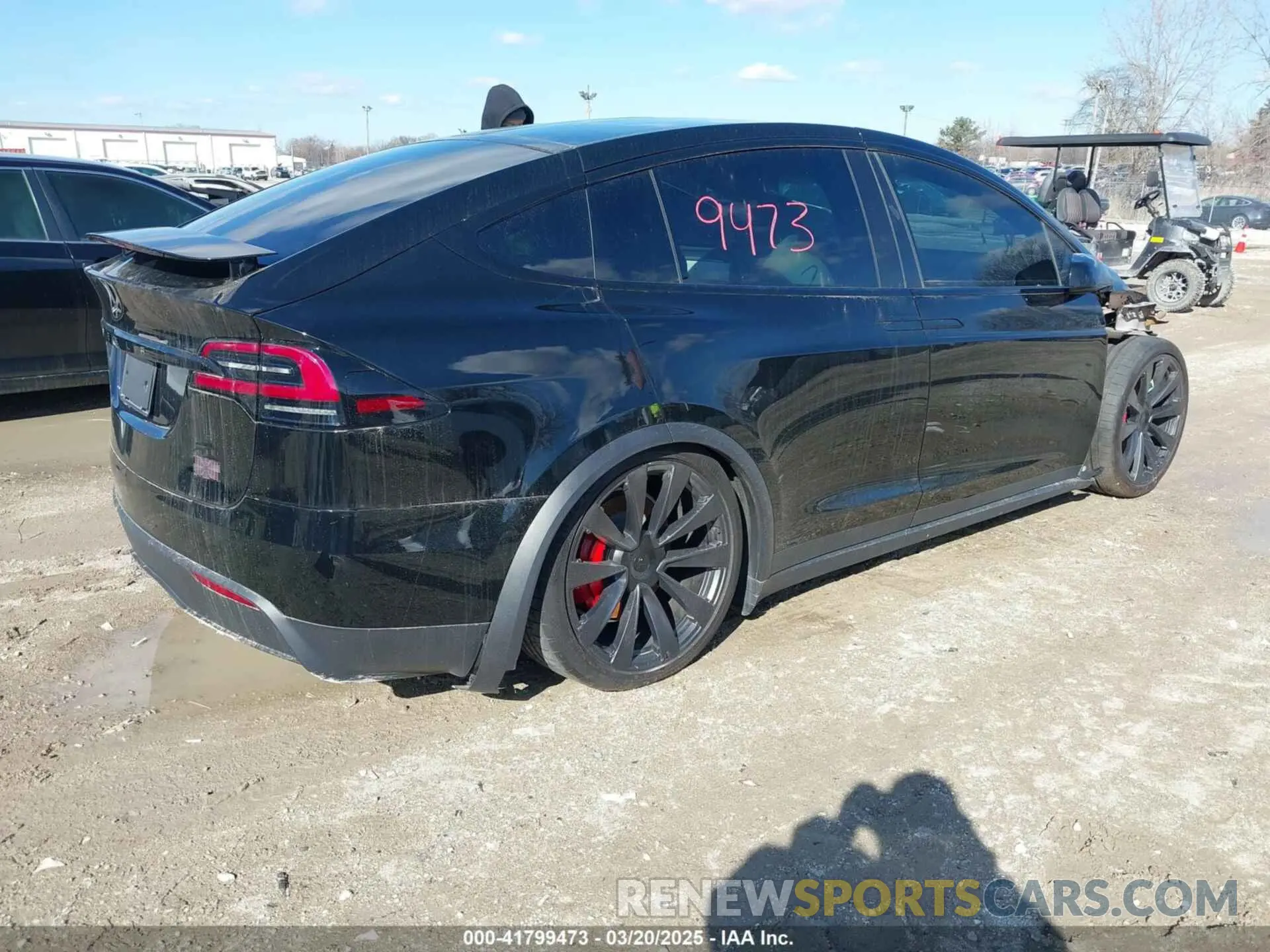 4 fotografías del automóvil dañado 7SAXCBE65RF444149 TESLA MODEL X 2024