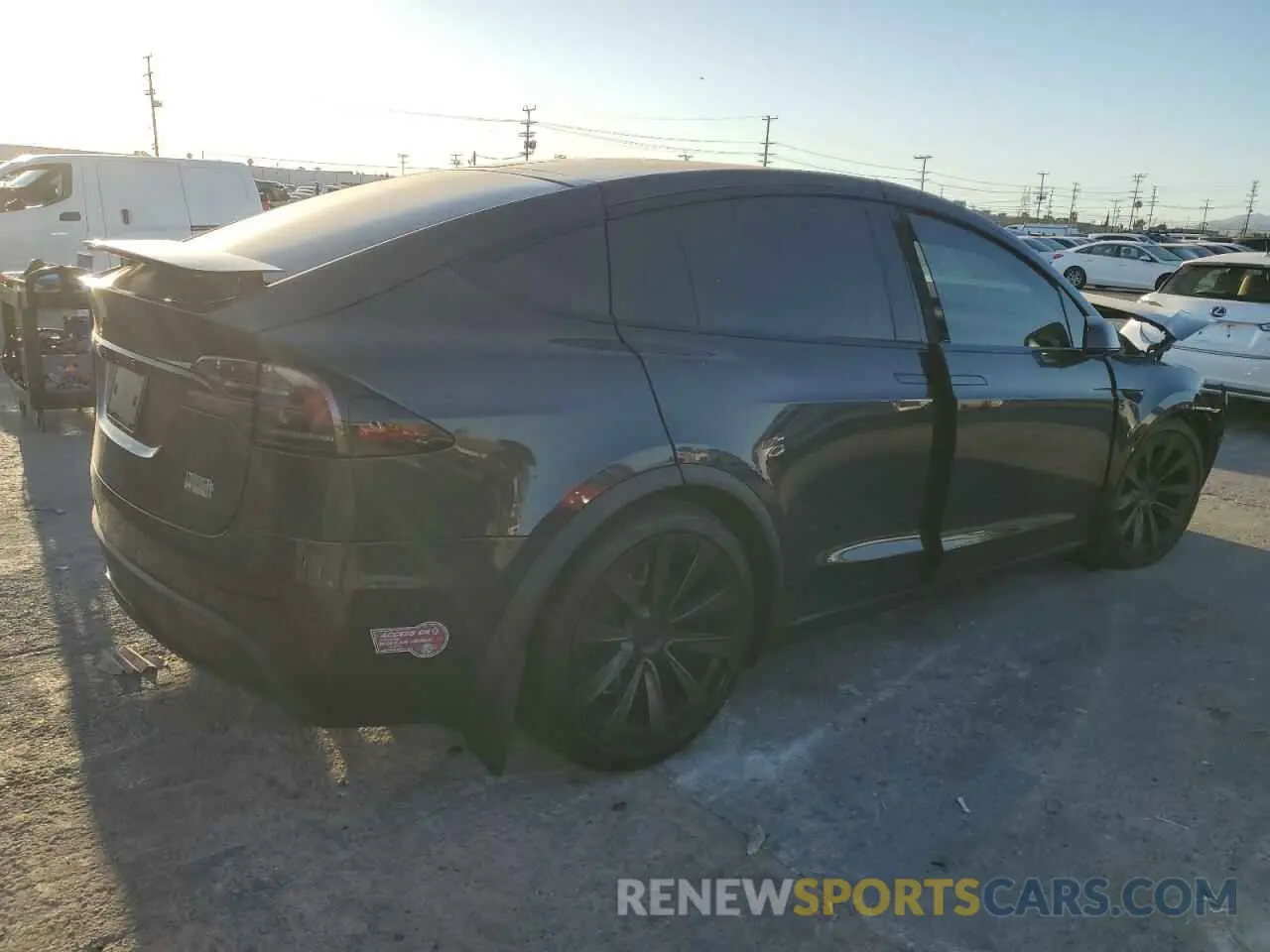 3 fotografías del automóvil dañado 7SAXCDE50RF455384 TESLA MODEL X 2024