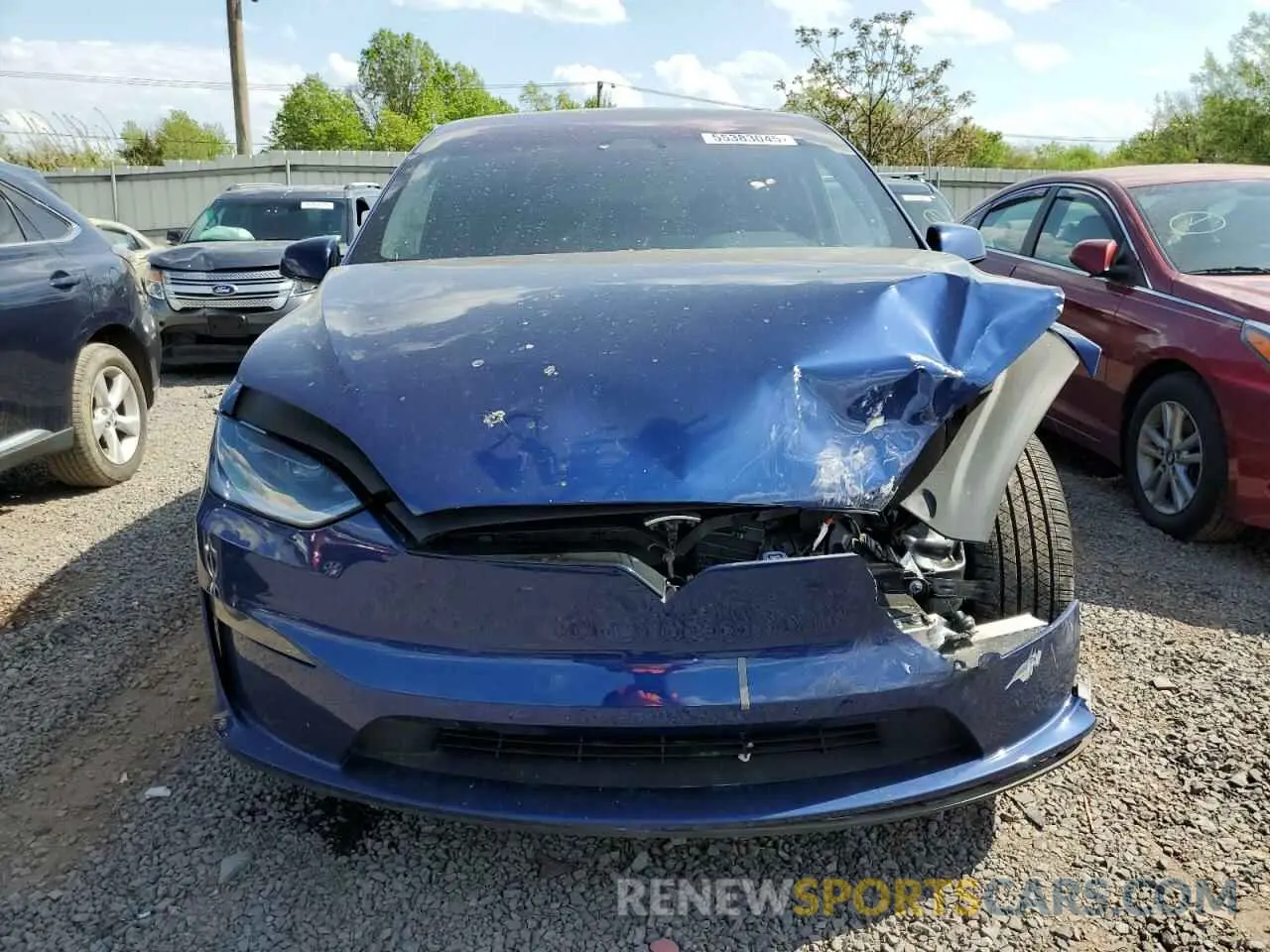 5 fotografías del automóvil dañado 7SAXCDE51RF439209 TESLA MODEL X 2024