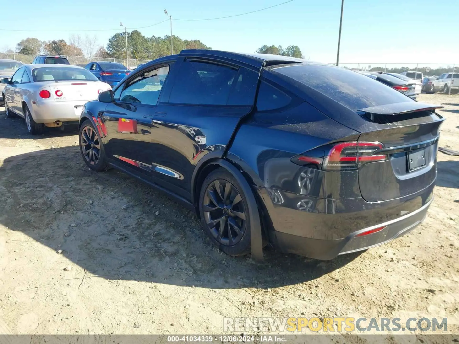 3 fotografías del automóvil dañado 7SAXCDE52RF457752 TESLA MODEL X 2024