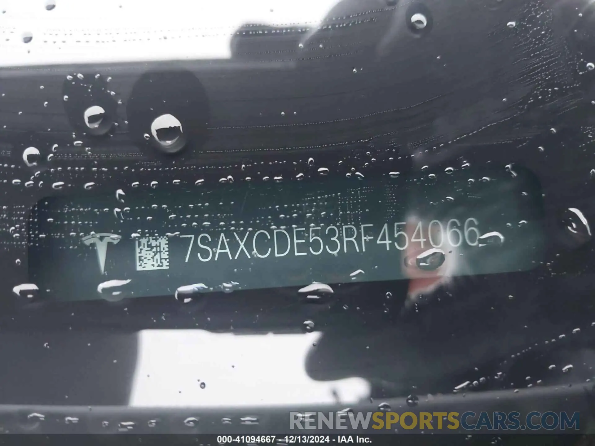 9 fotografías del automóvil dañado 7SAXCDE53RF454066 TESLA MODEL X 2024