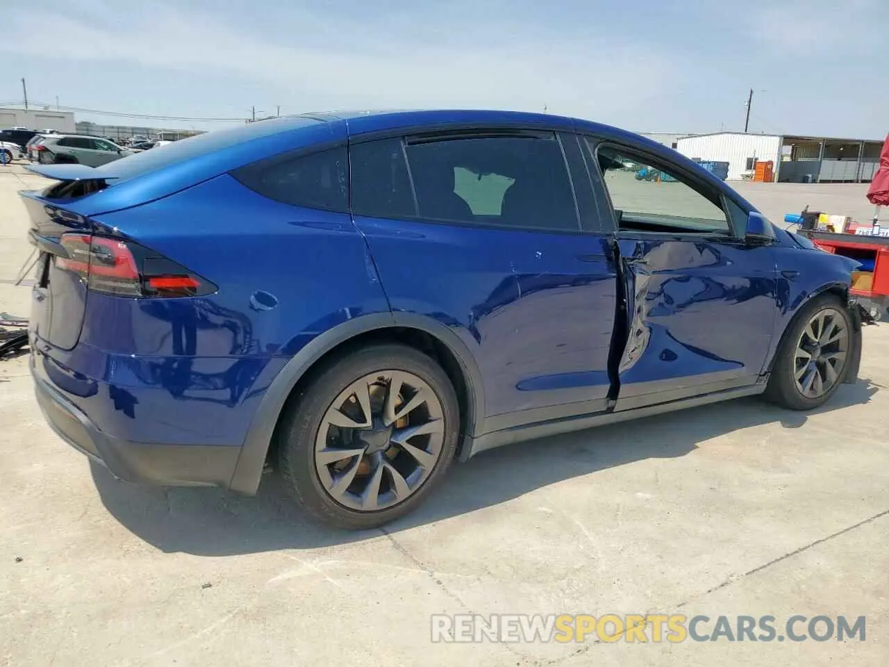 3 fotografías del automóvil dañado 7SAXCDE54RF439754 TESLA MODEL X 2024