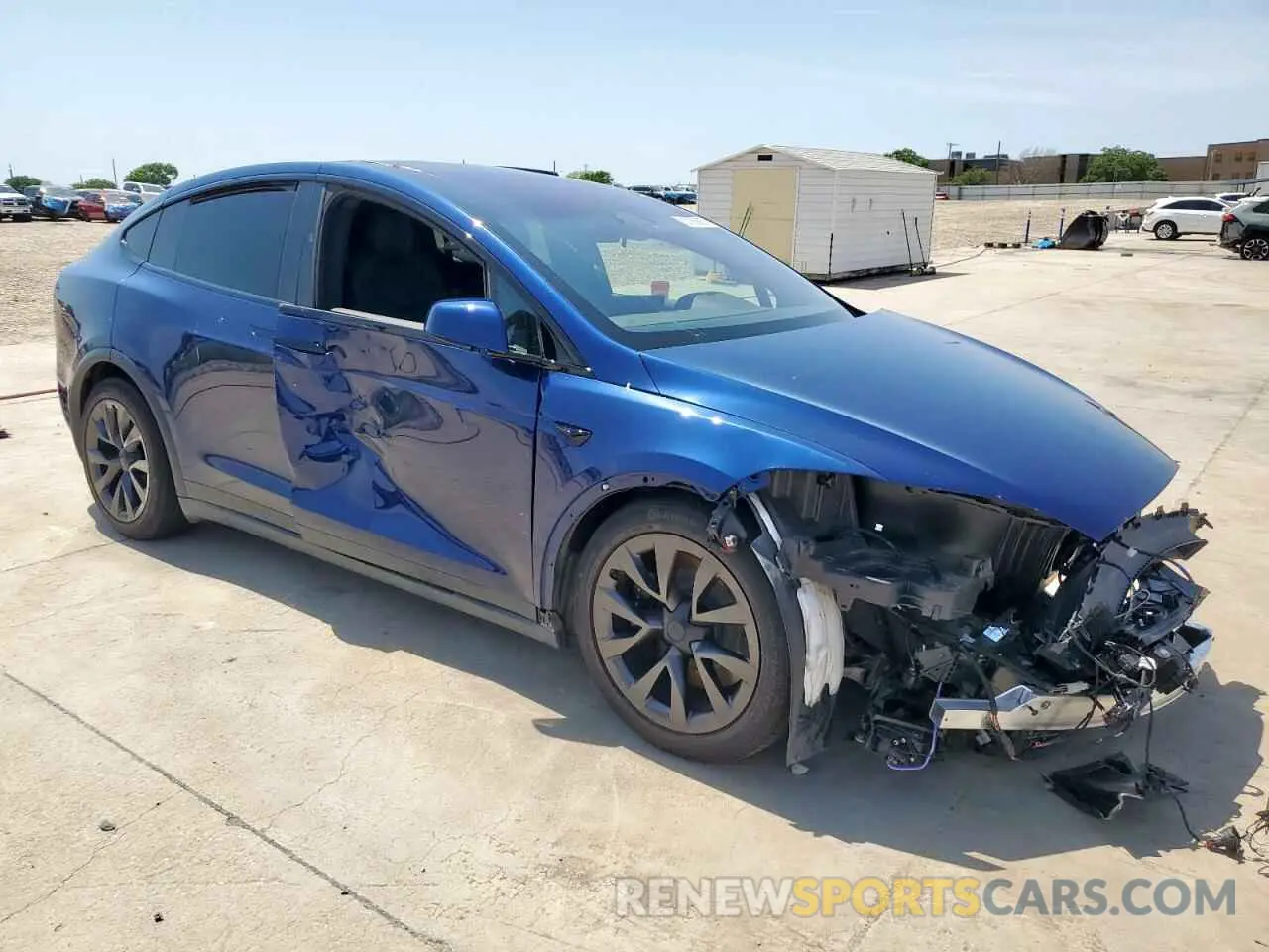 4 fotografías del automóvil dañado 7SAXCDE54RF439754 TESLA MODEL X 2024