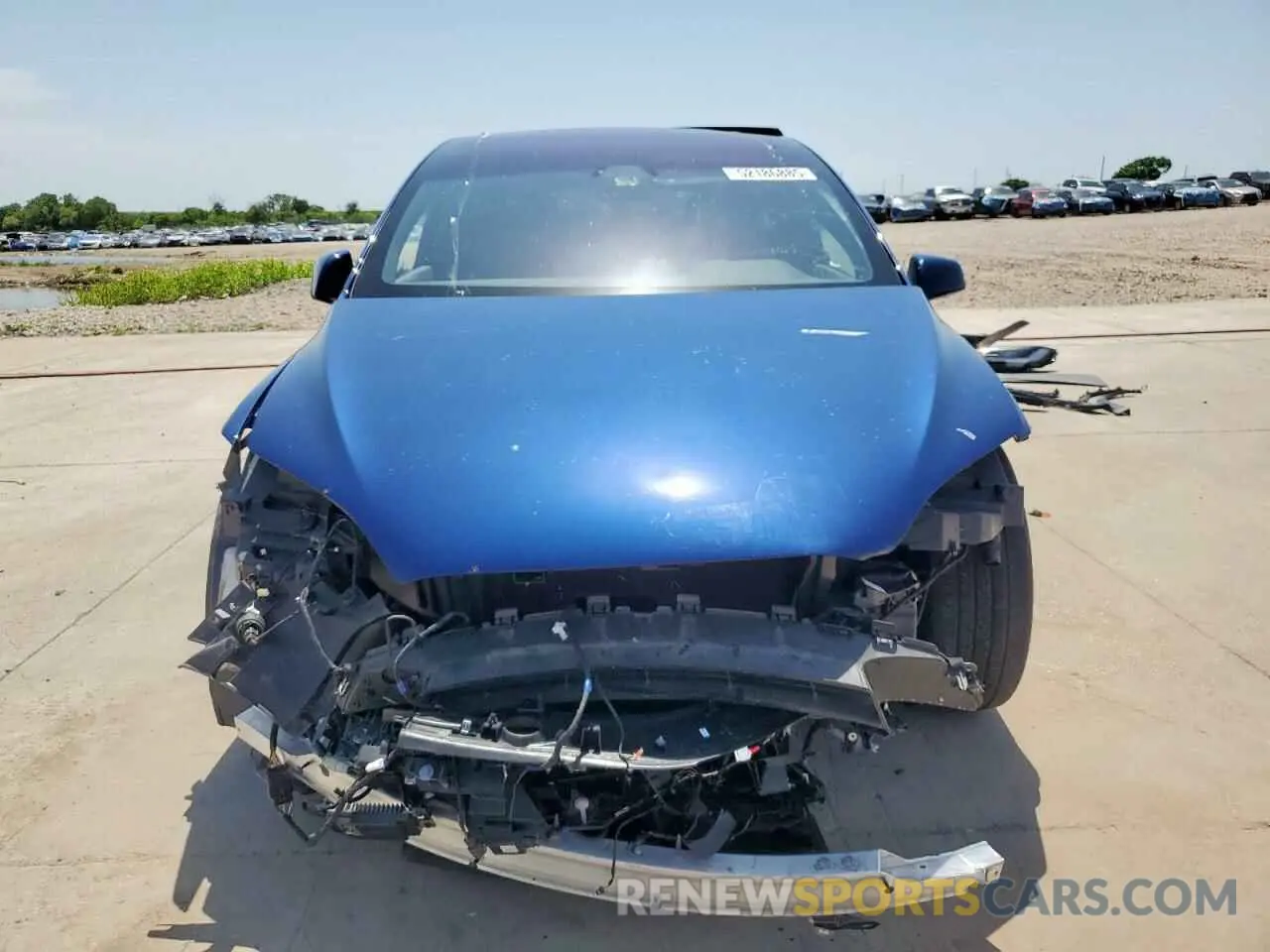 5 fotografías del automóvil dañado 7SAXCDE54RF439754 TESLA MODEL X 2024