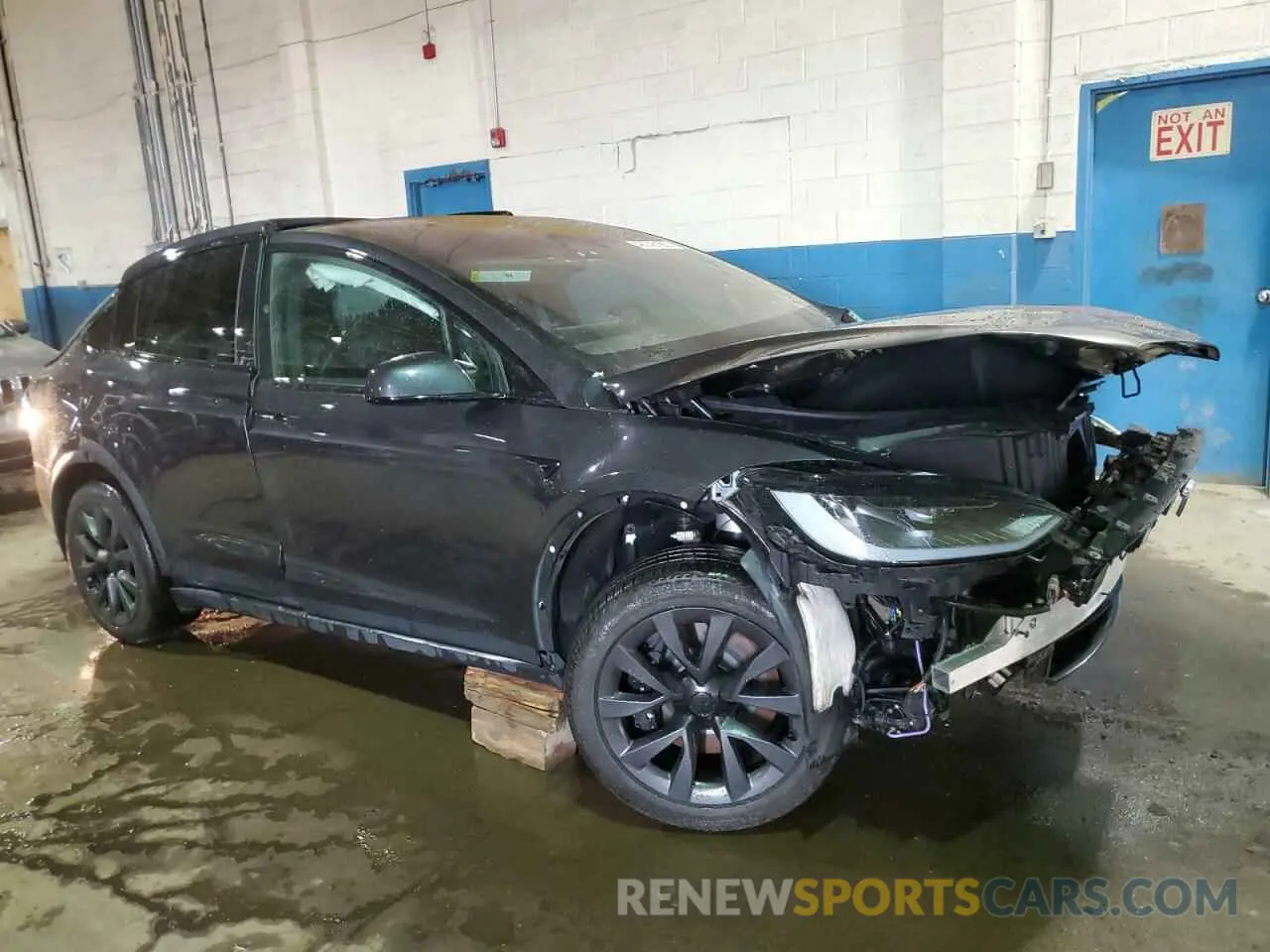 4 fotografías del automóvil dañado 7SAXCDE54RF441715 TESLA MODEL X 2024