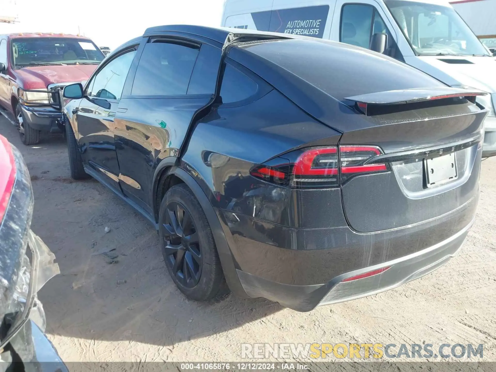 3 fotografías del automóvil dañado 7SAXCDE54RF446378 TESLA MODEL X 2024