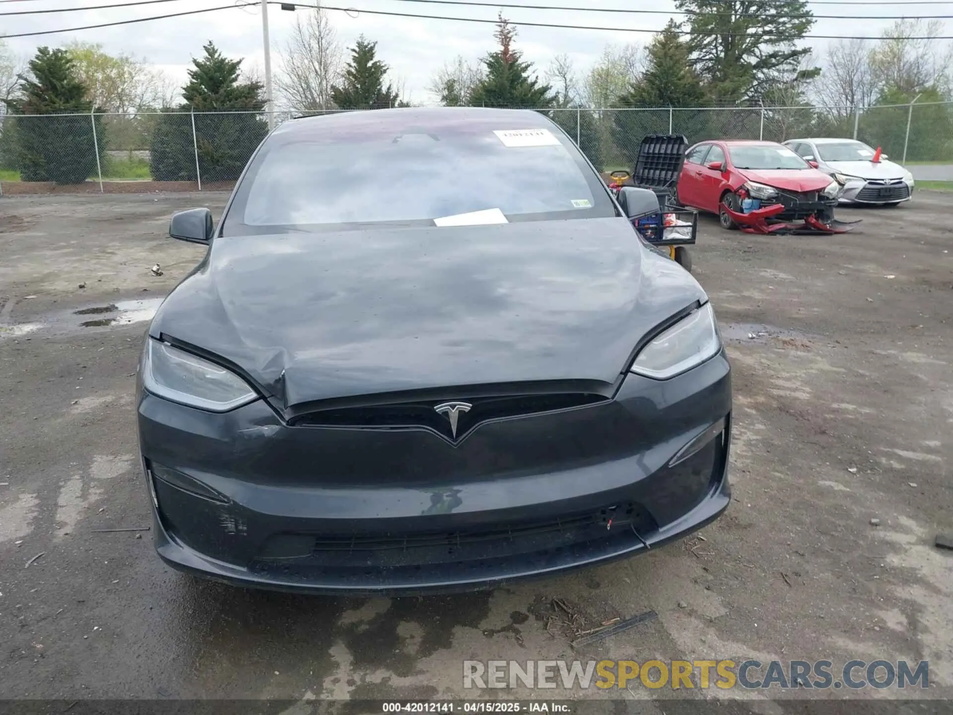 12 fotografías del automóvil dañado 7SAXCDE57RF445547 TESLA MODEL X 2024