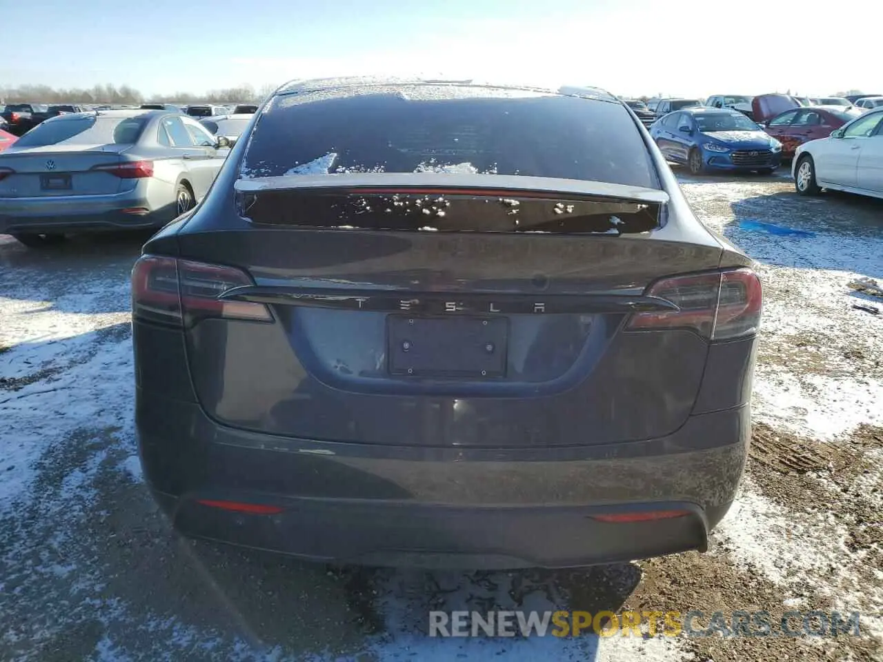 6 fotografías del automóvil dañado 7SAXCDE57RF449825 TESLA MODEL X 2024