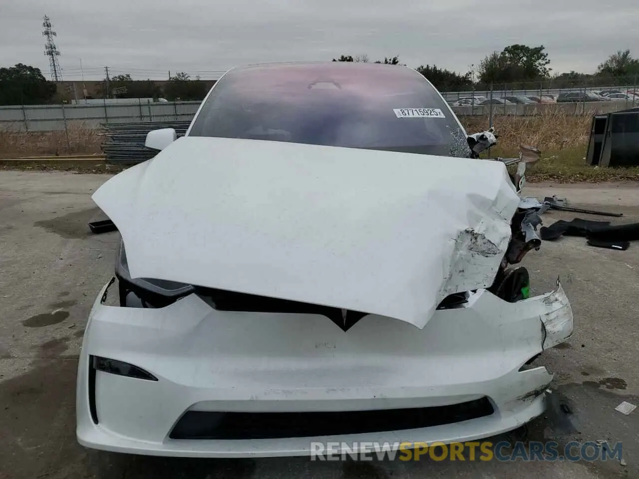 5 fotografías del automóvil dañado 7SAXCDE58RF453902 TESLA MODEL X 2024