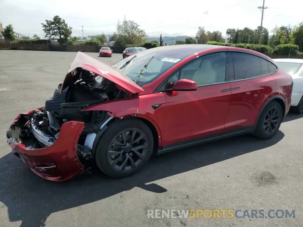 1 fotografías del automóvil dañado 7SAXCBE5XSF462305 TESLA MODEL X 2025