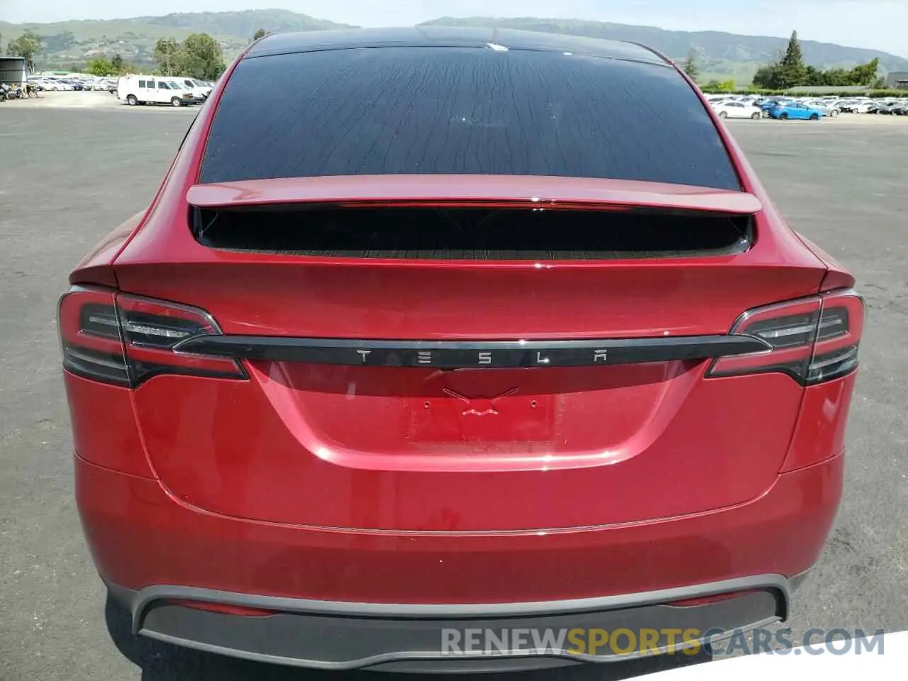 6 fotografías del automóvil dañado 7SAXCBE5XSF462305 TESLA MODEL X 2025