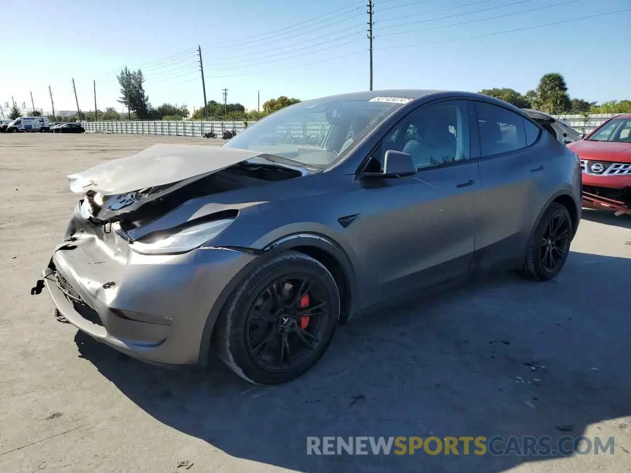 1 fotografías del automóvil dañado 5YJYGDEE1LF013288 TESLA MODEL Y 2020