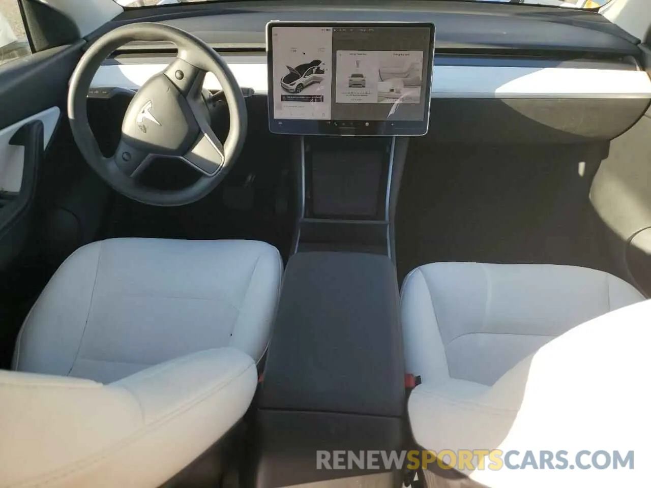 8 fotografías del automóvil dañado 5YJYGDEE1LF017728 TESLA MODEL Y 2020
