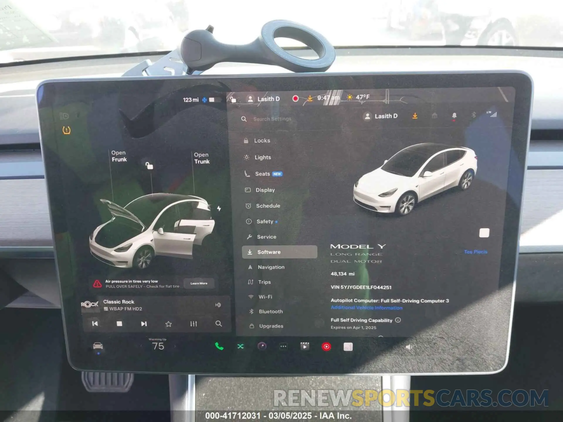17 fotografías del automóvil dañado 5YJYGDEE1LF044251 TESLA MODEL Y 2020